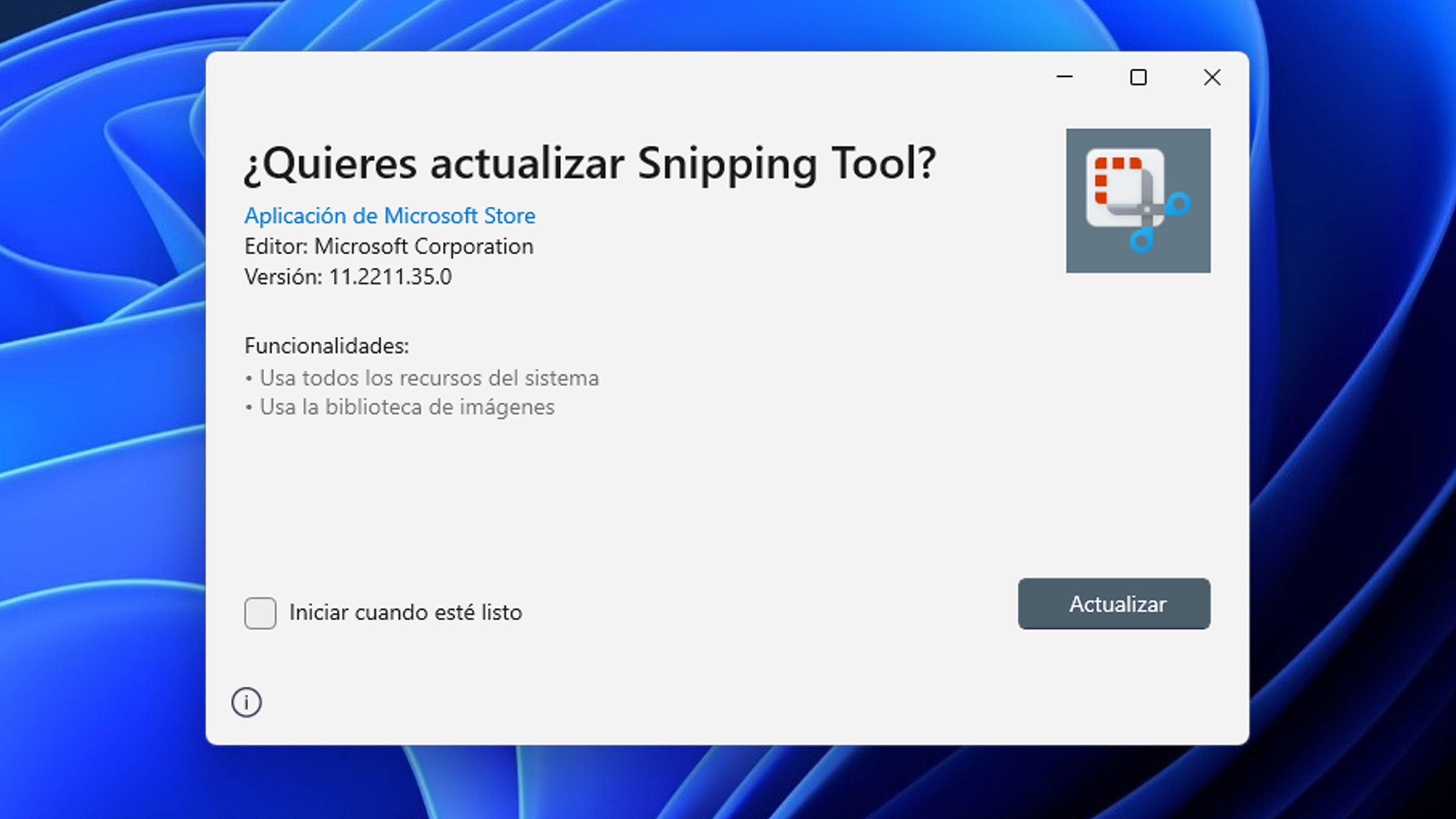 Update Windows 11 Snipping tool