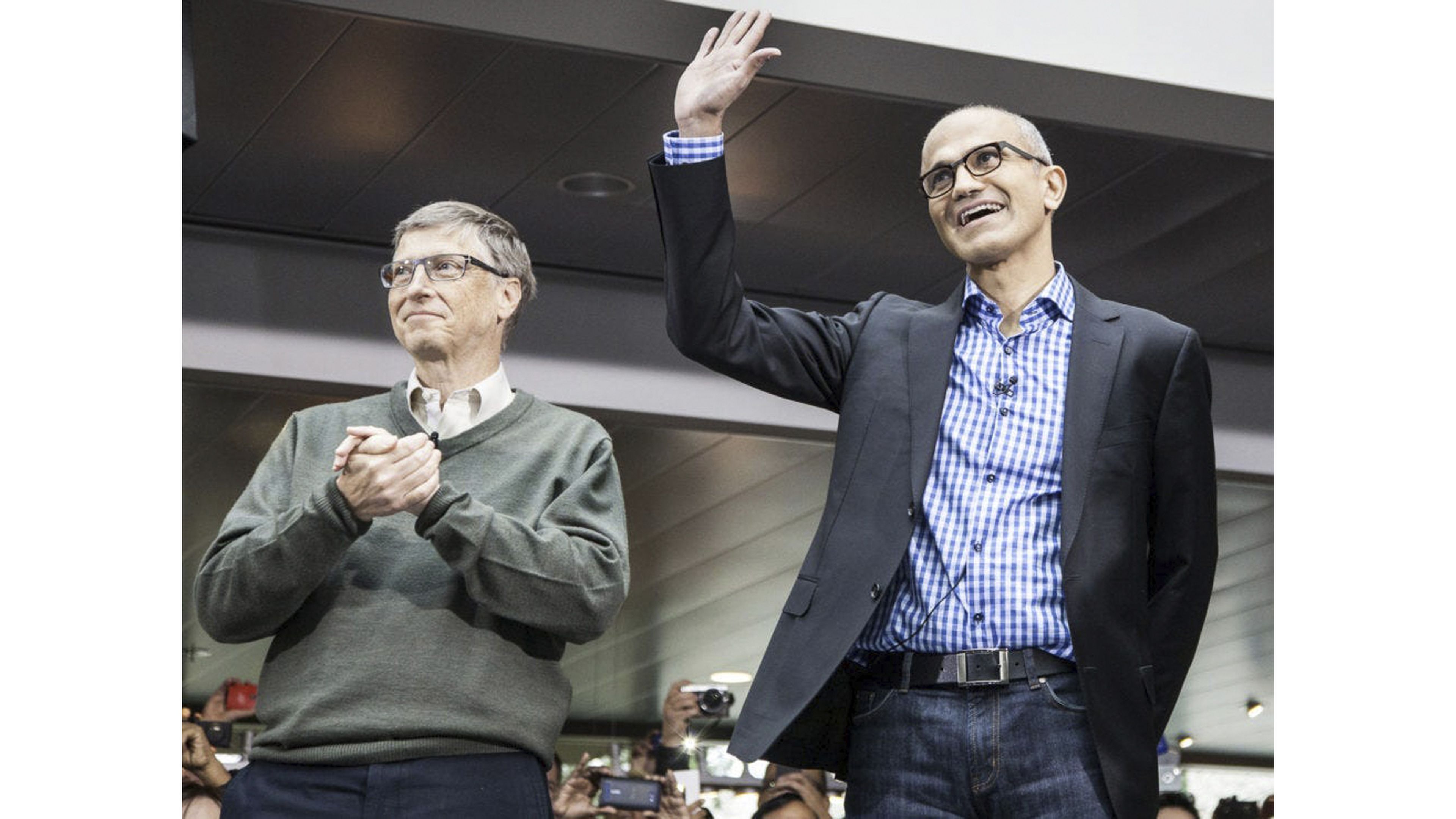 Bill Gates y Satya Nadella