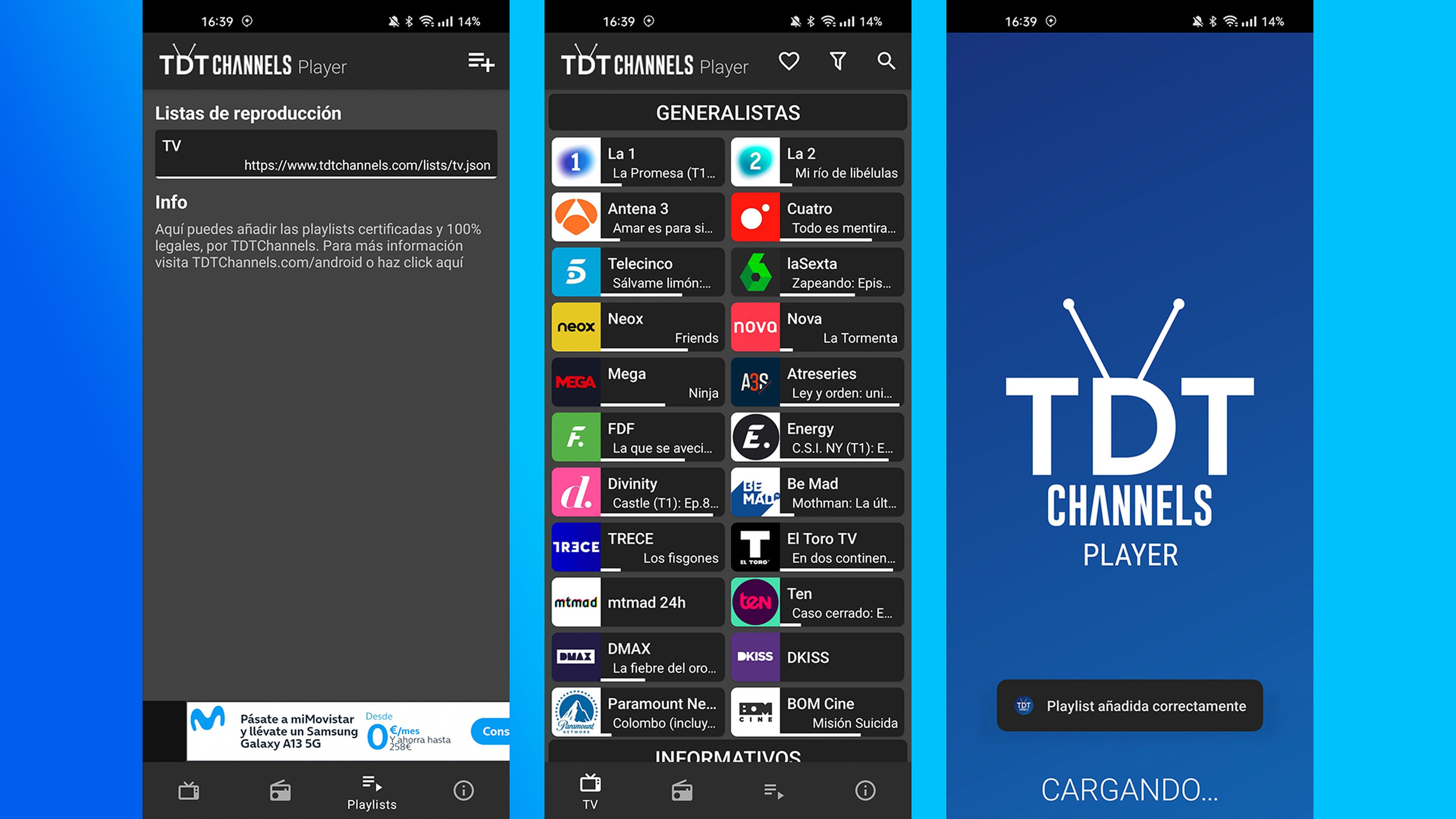 Cómo tener toda la TDT y cientos de canales de todo el mundo gratis en una sola app