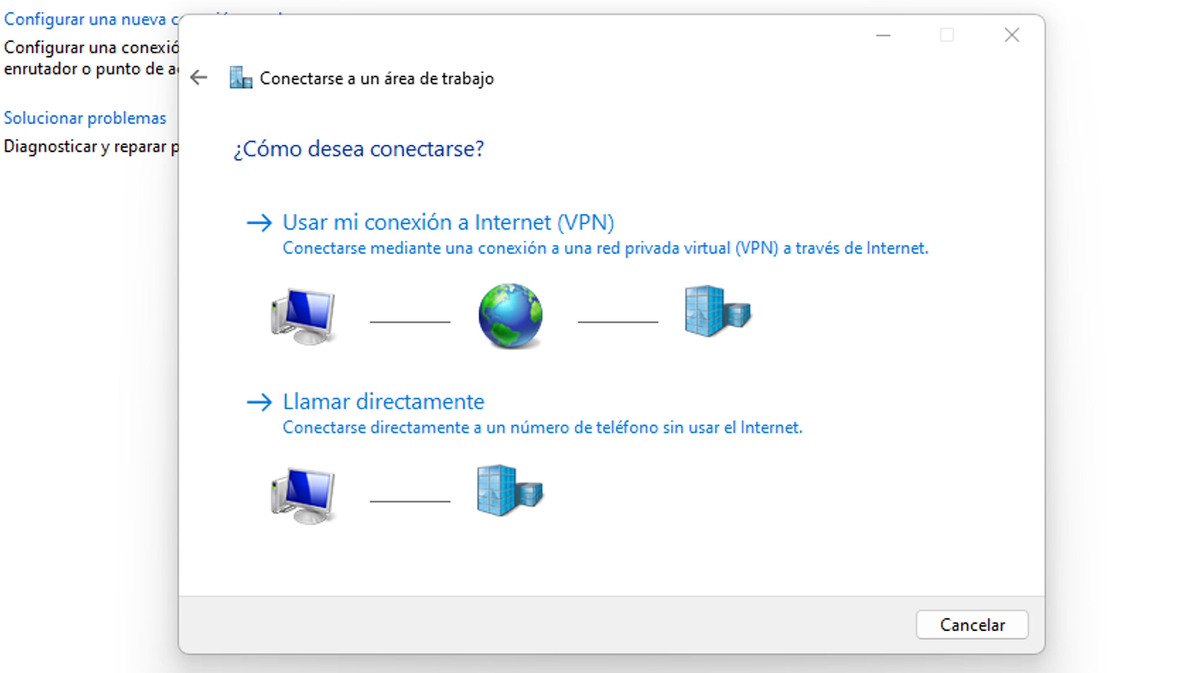 Usar mi conexión a Internet (VPN)