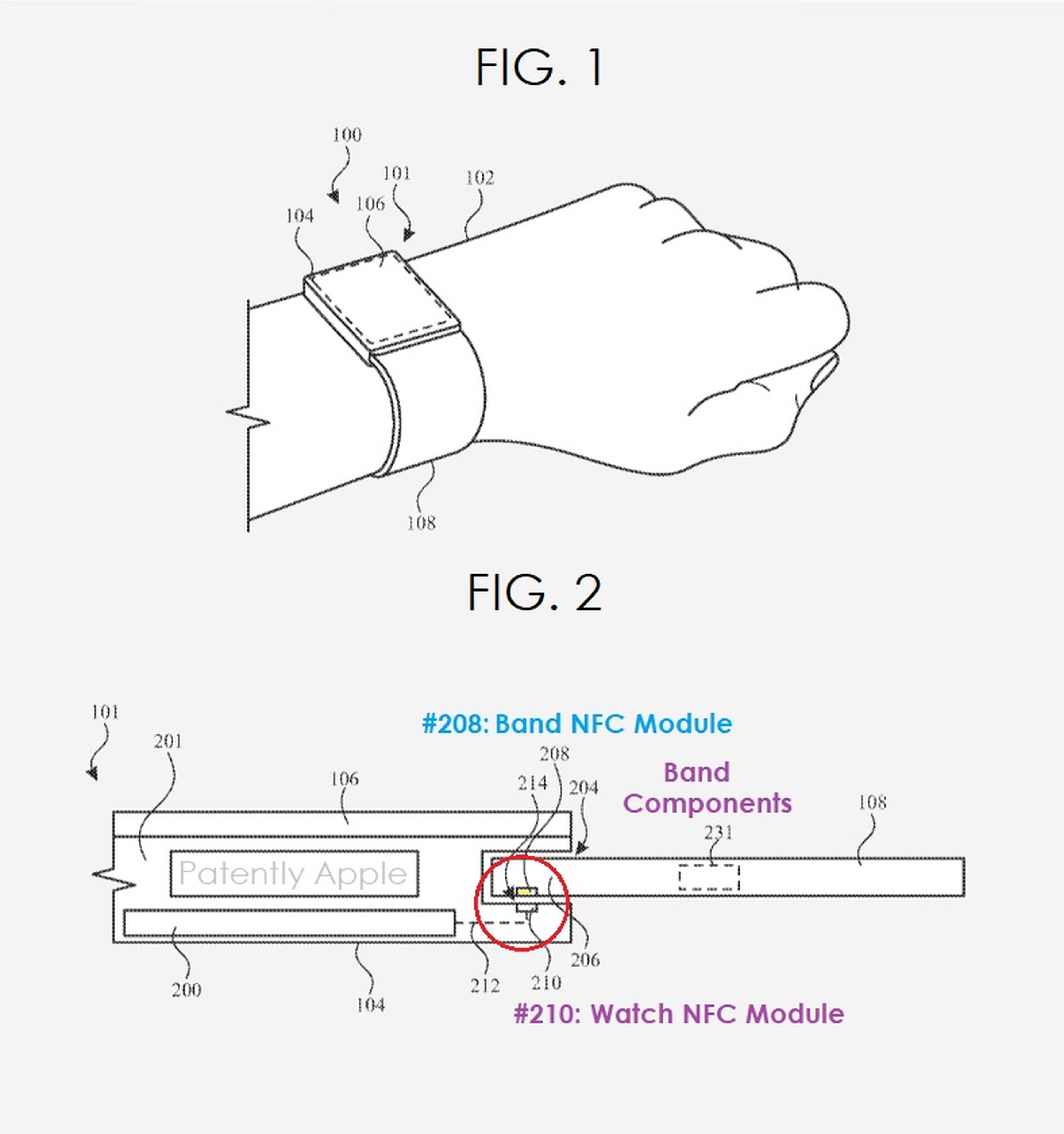 Apple patenta correas para el Apple Watch con chip NFC integrado
