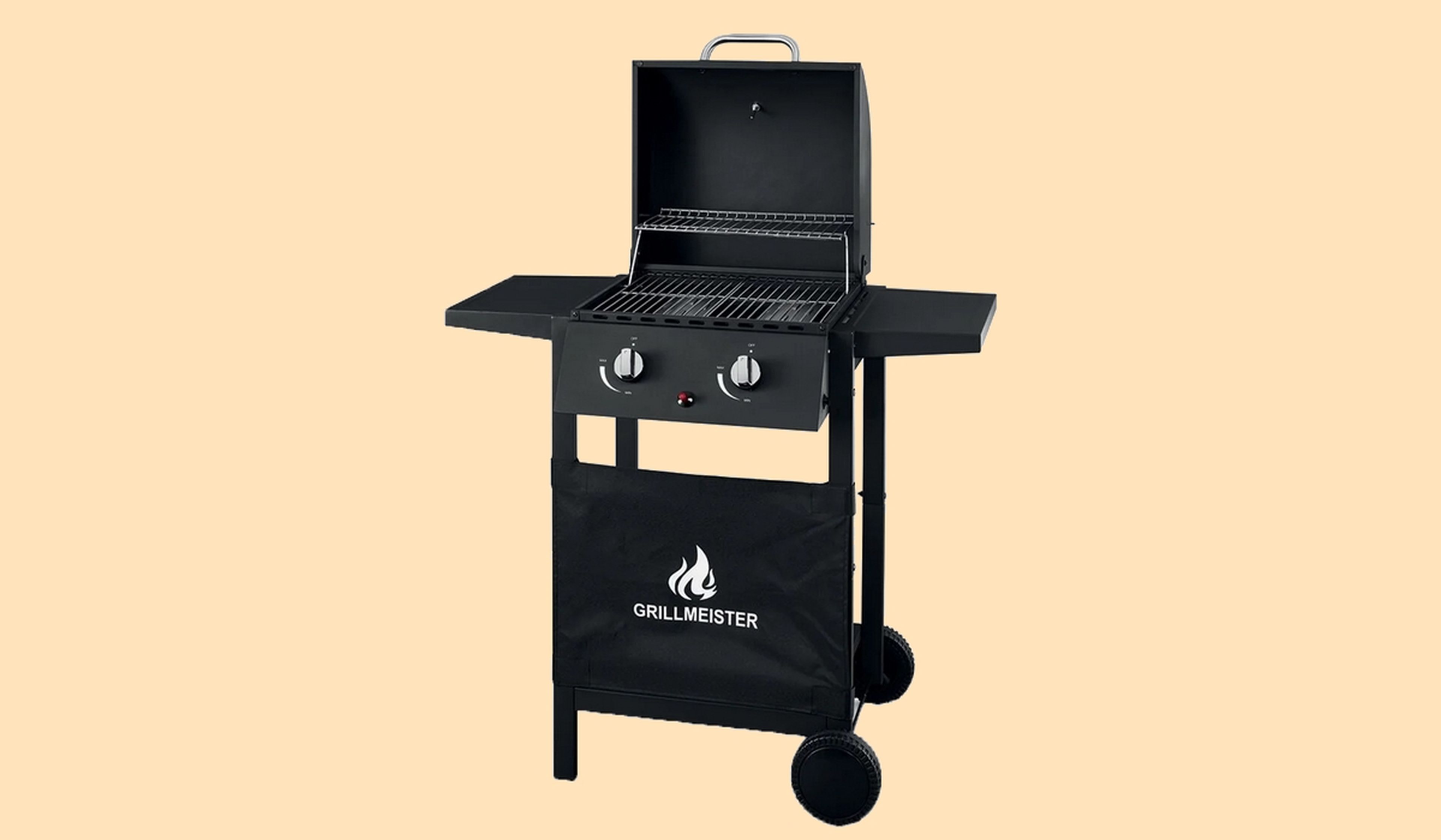 Gas barbecue with 2 burners