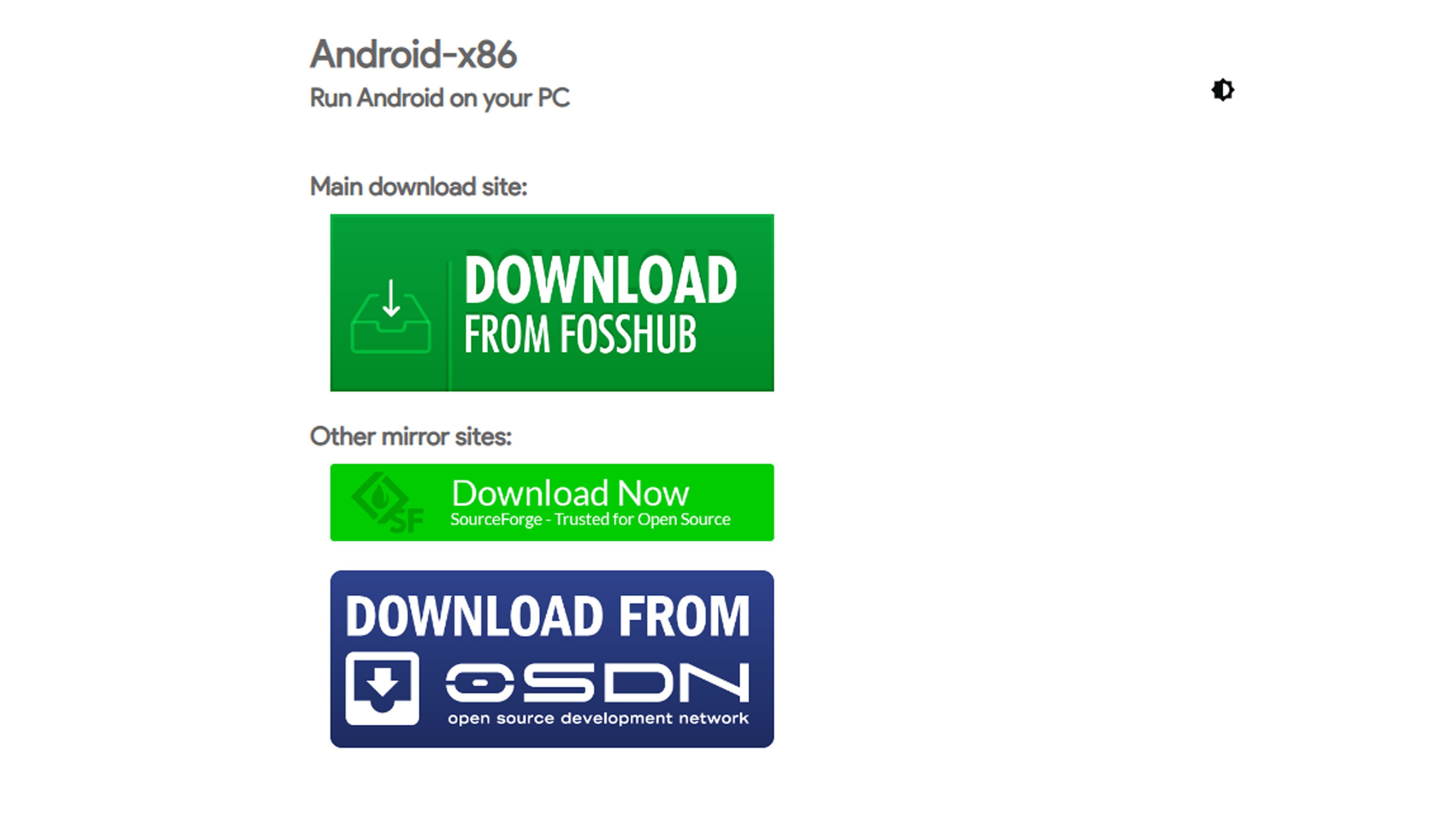 Download Android x86