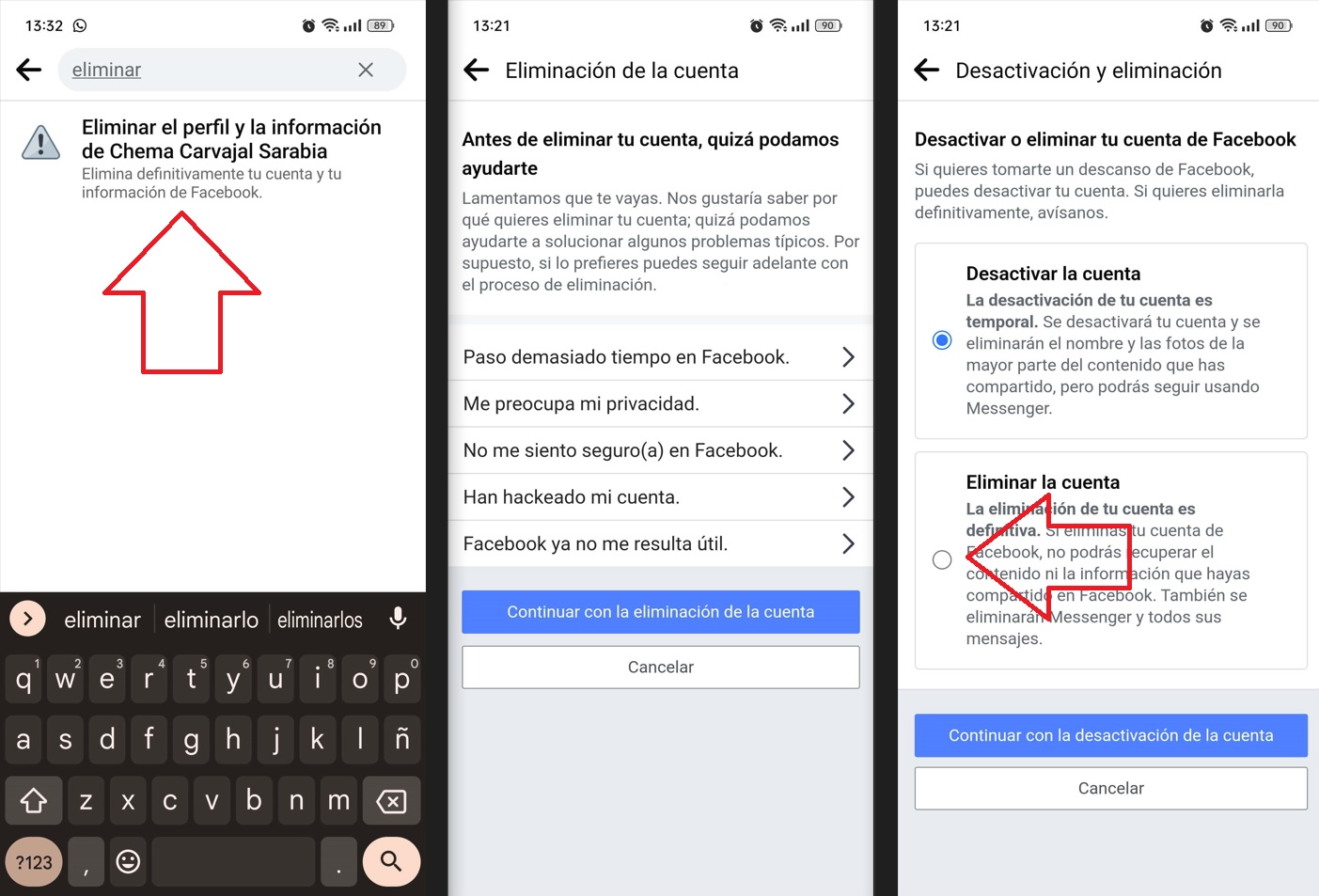 Cómo Eliminar Una Cuenta De Facebook