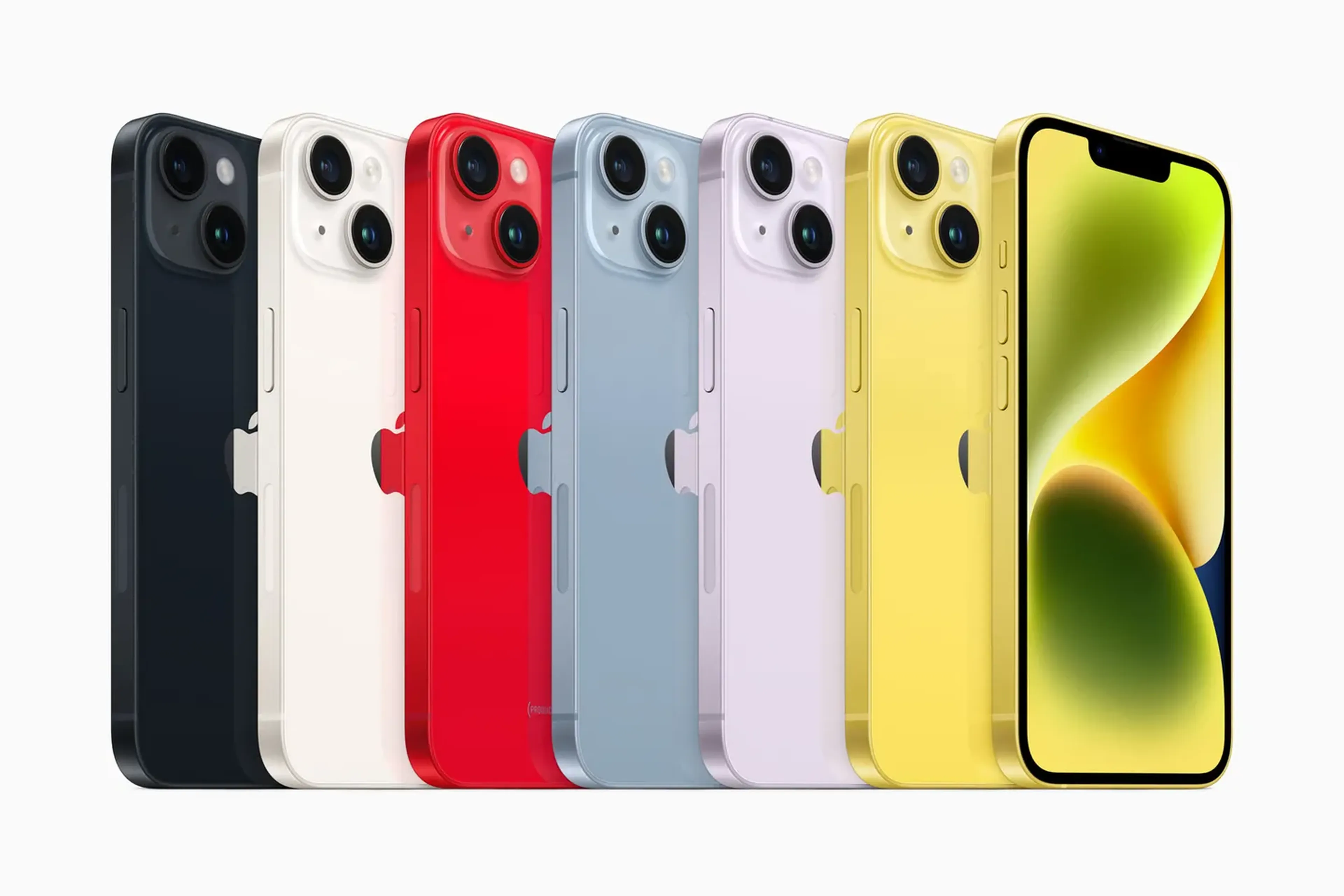iPhone 14 en amarillo