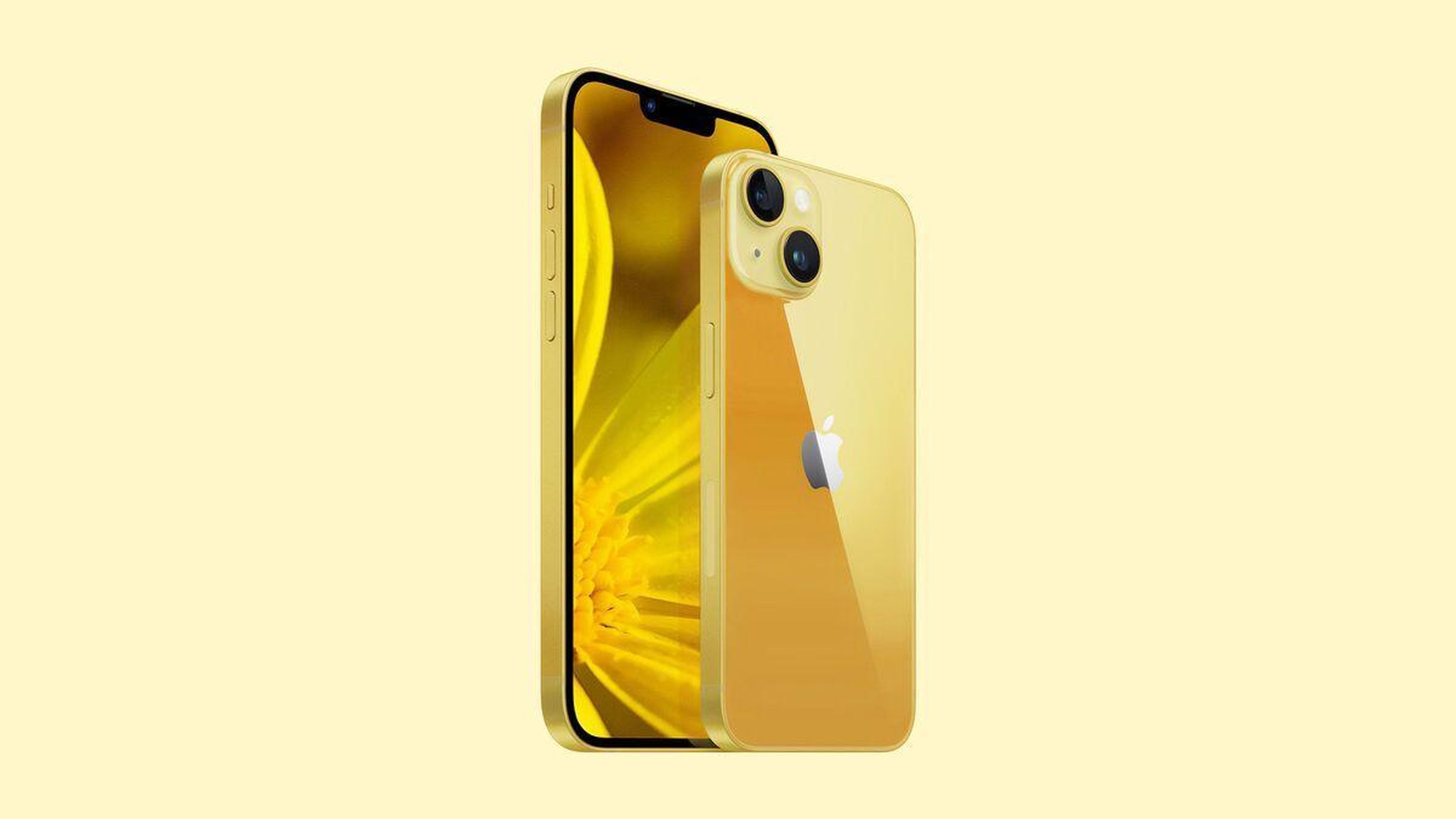 iPhone 14 en amarillo