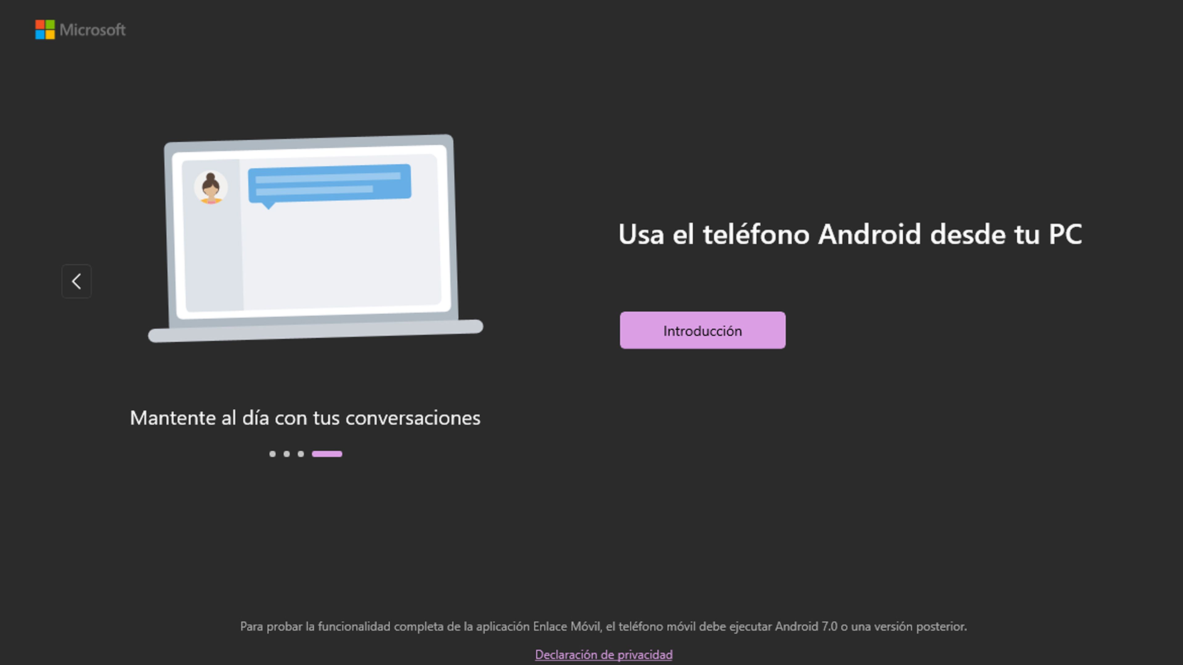 Mejoras de Phone Link para Android