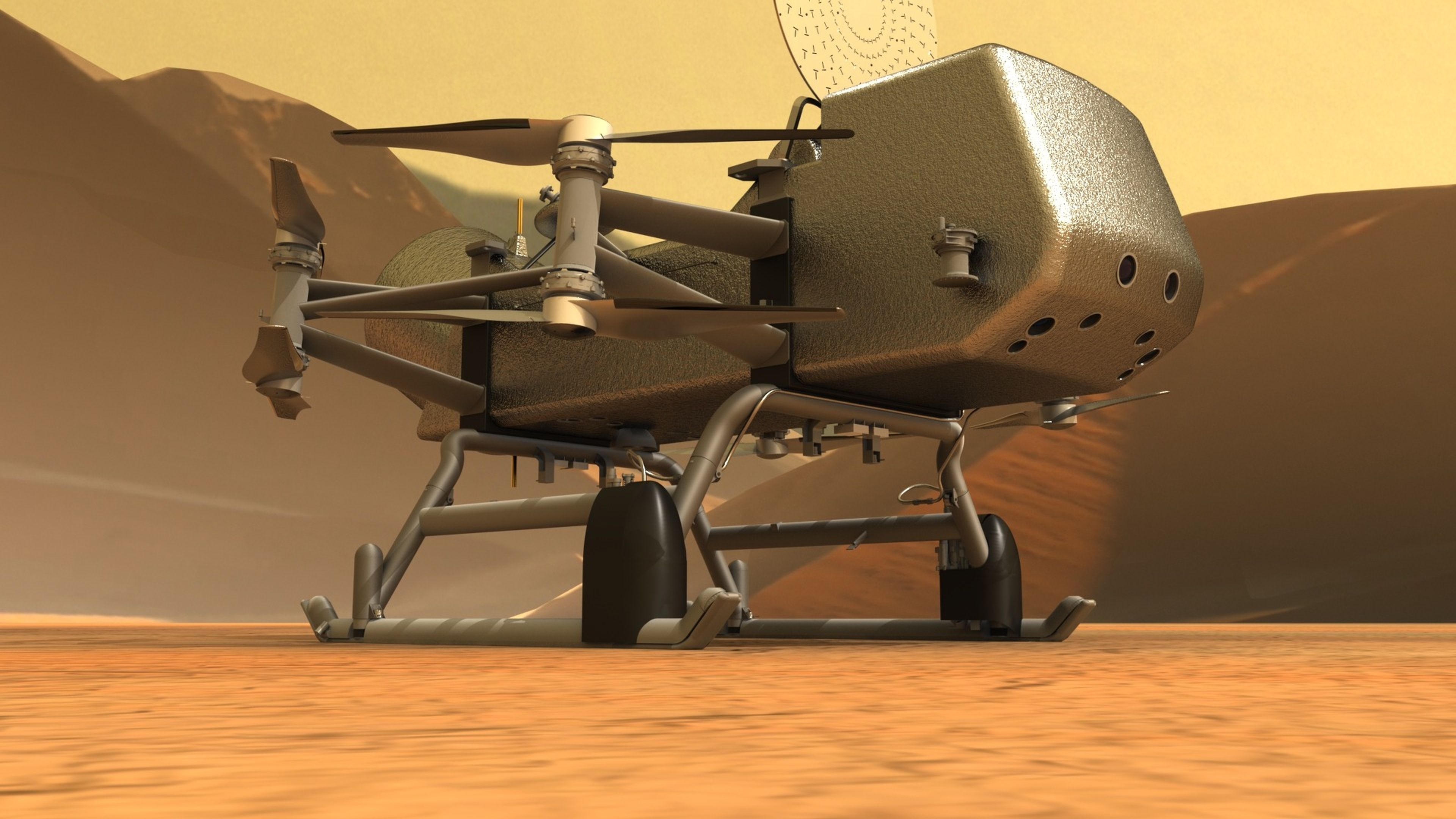 La NASA envía un dron a Titán, la luna de Saturno, en busca de pistas sobre el origen de la vida