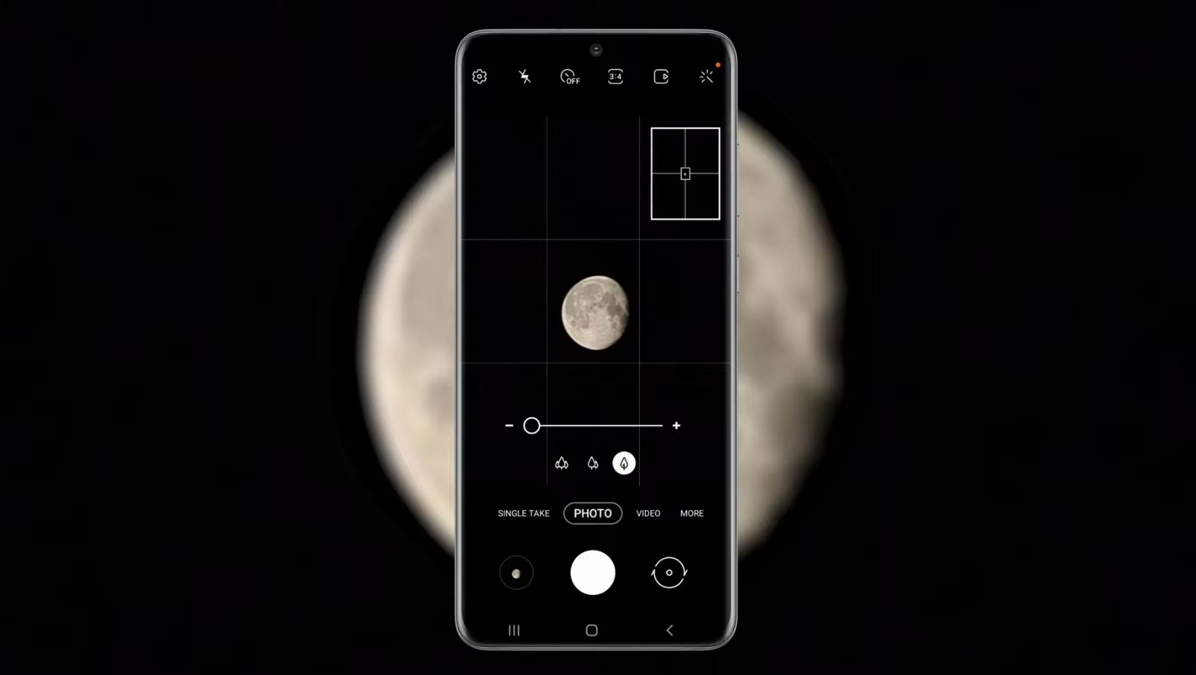 Samsung y su fotografía lunar
