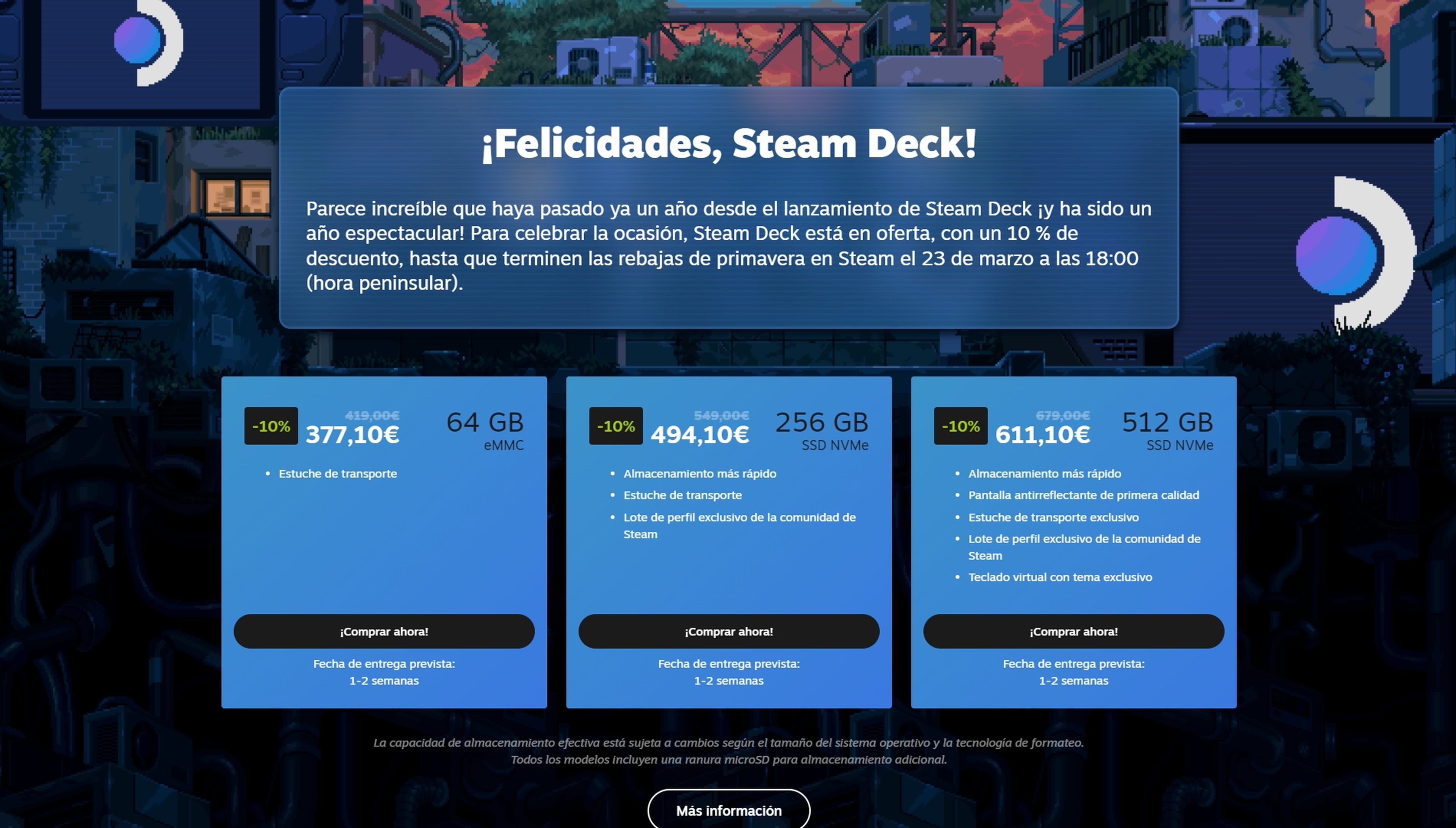 Steam Deck oferta