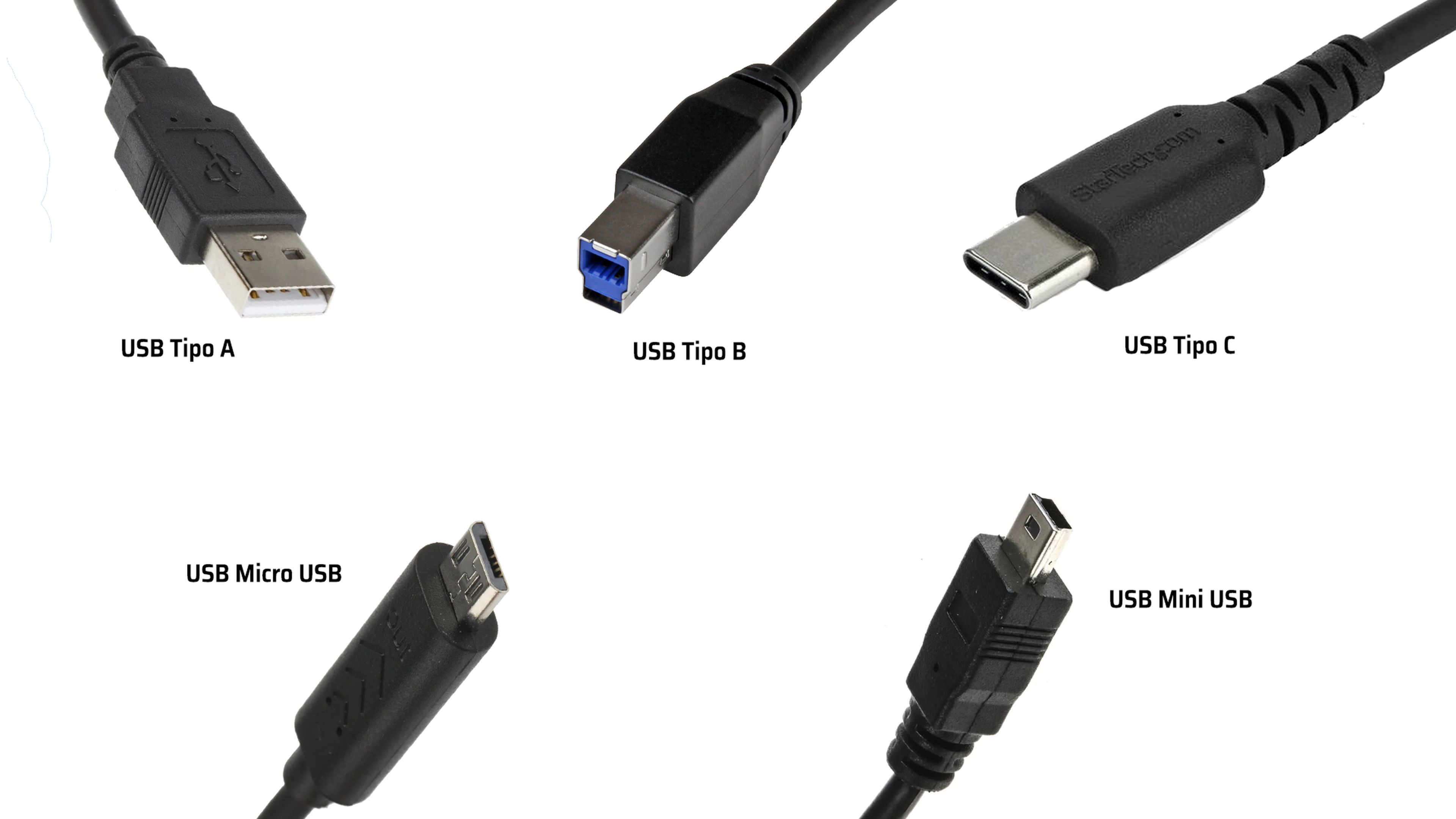 Conexiones USB tipo C
