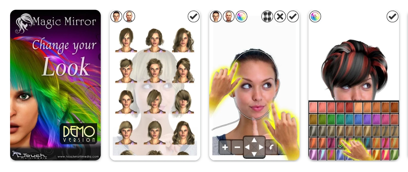Free app to check out new looks before making permanent changes to your hair