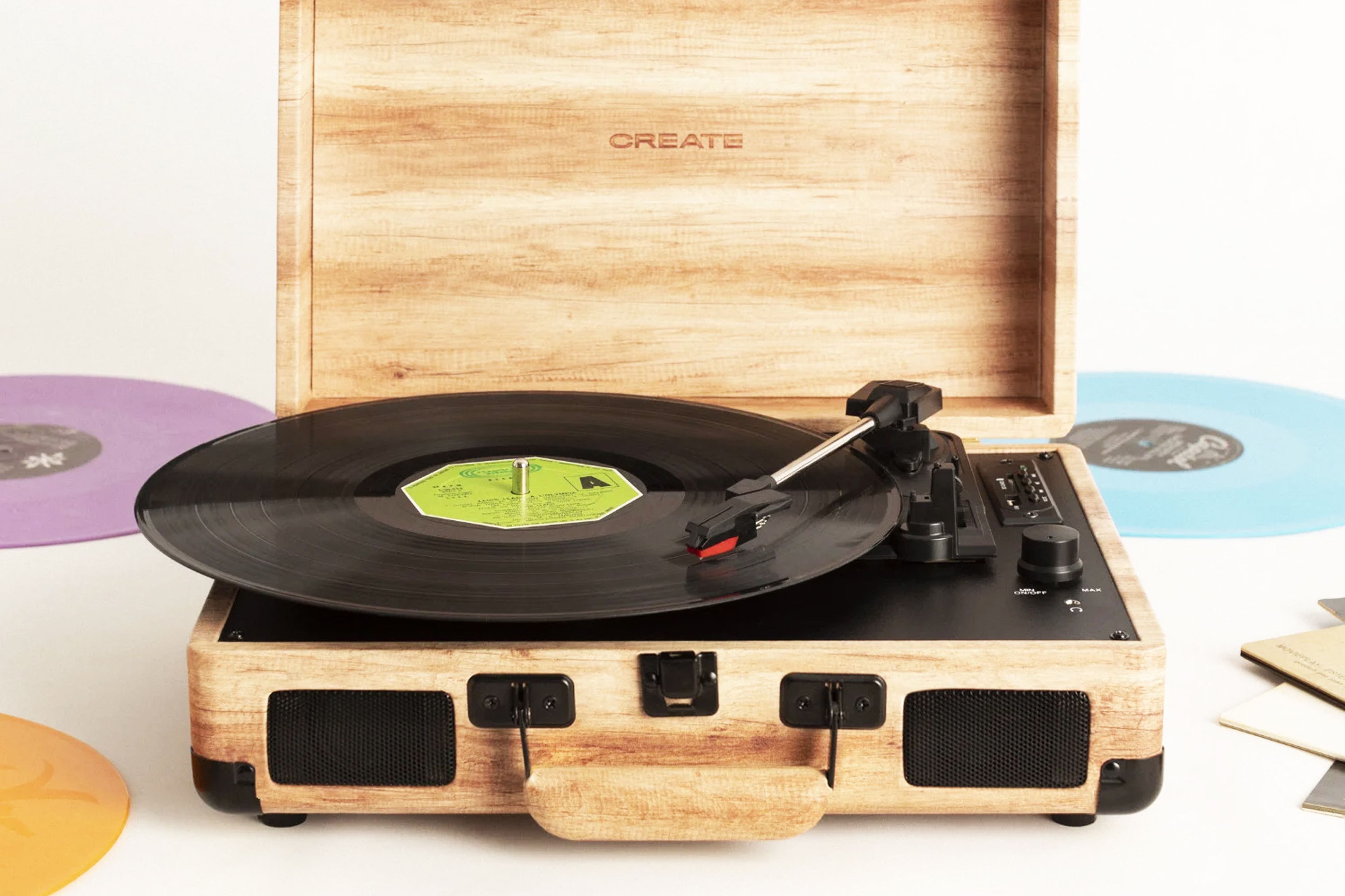 Create Record Player Wood