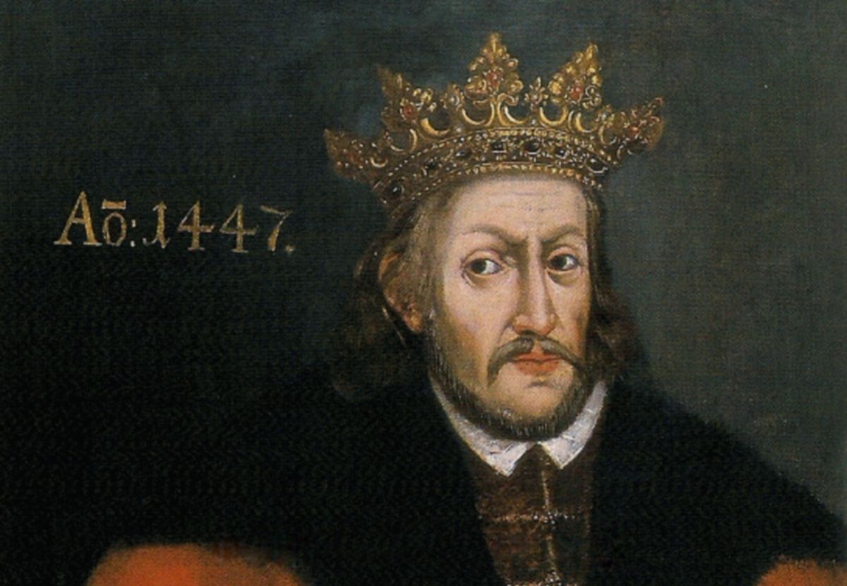 Klątwa króla Polski Kazimierza IV podczas otwarcia jego grobu