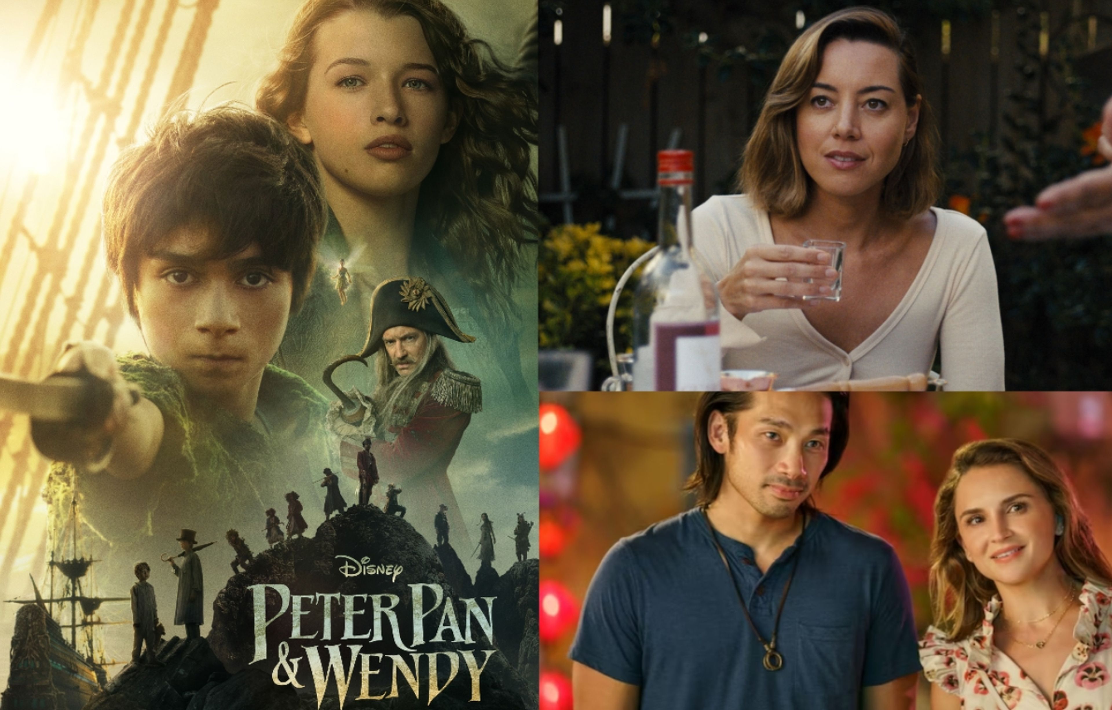 Qué películas ver este fin de semana en Netflix, Movistar Plus+ y Disney+: Peter Pan, Aubrey Plaza y una historia de amor 