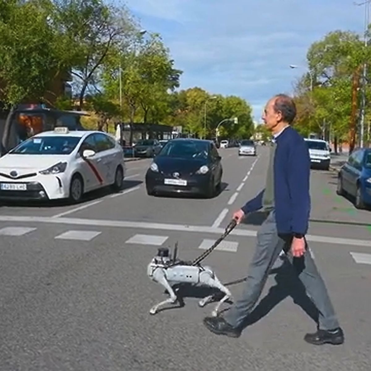 Perro-robot con IA para invidentes