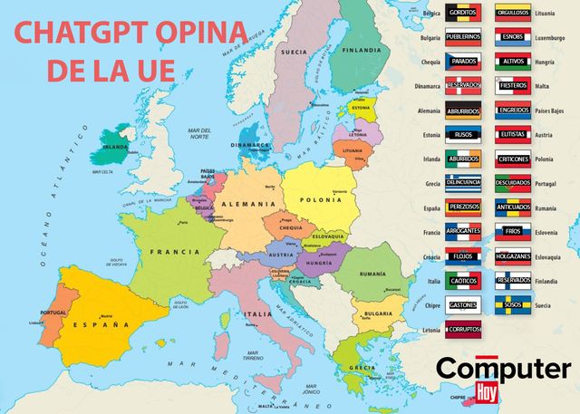 Europea - Arrogantes, perezosos, gorditos… el lado oscuro de ChatGPT opina de los habitantes de cada país de la Unión Europea Chatgpt-3026054