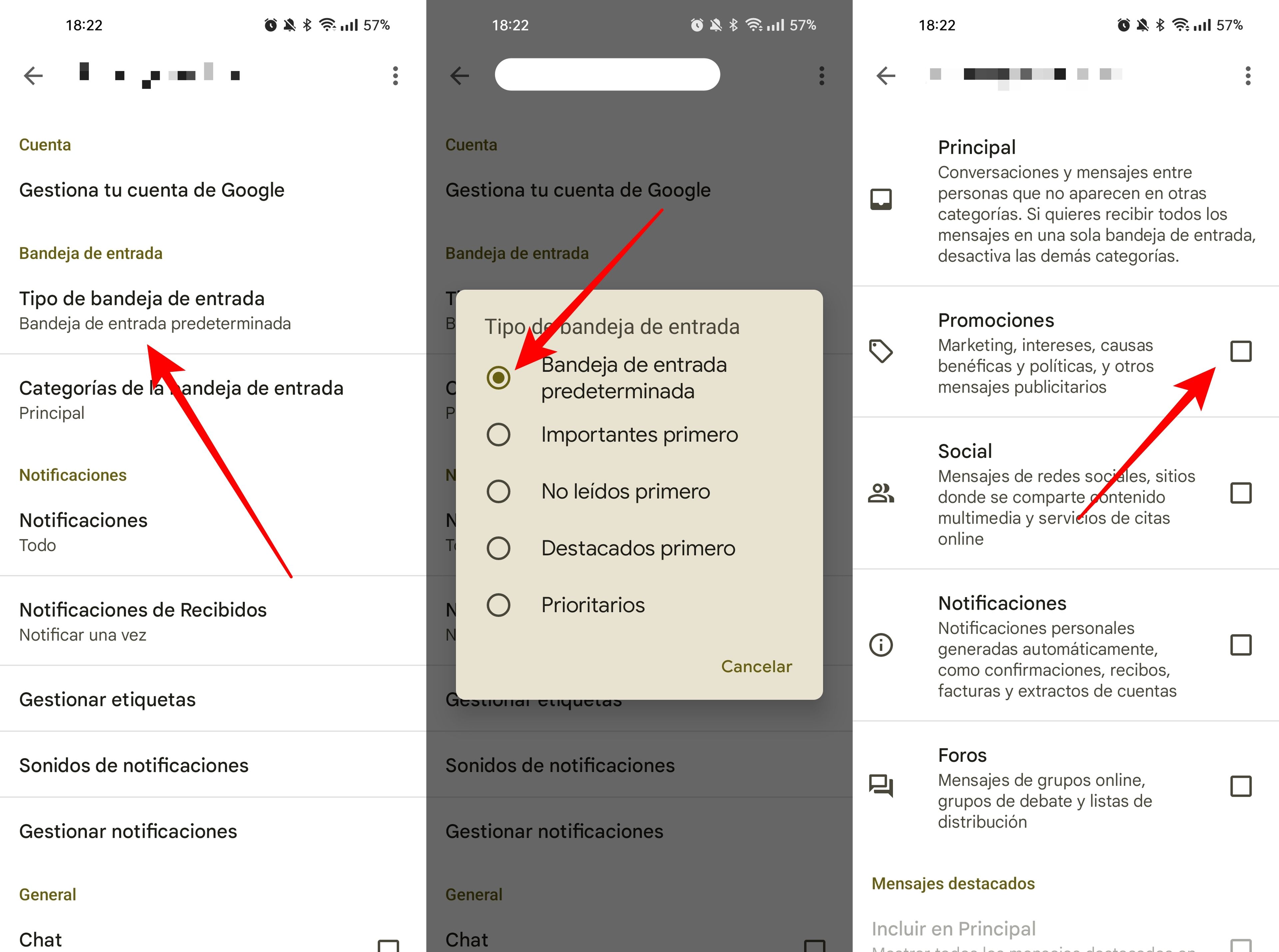 Cómo eliminar la publicidad de bandeja de entrada de Gmail para Android