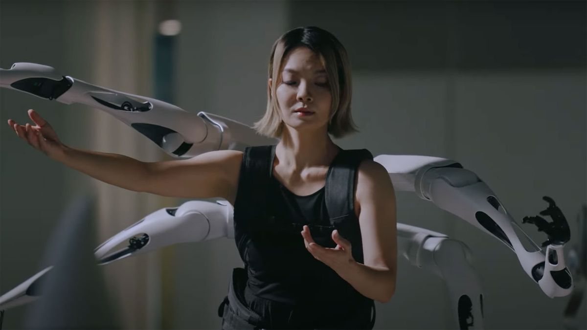 crean-estos-brazos-roboticos-con-forma-de-arana-para-que-los-seres-humanos-puedan-interactuar-con-los-robots