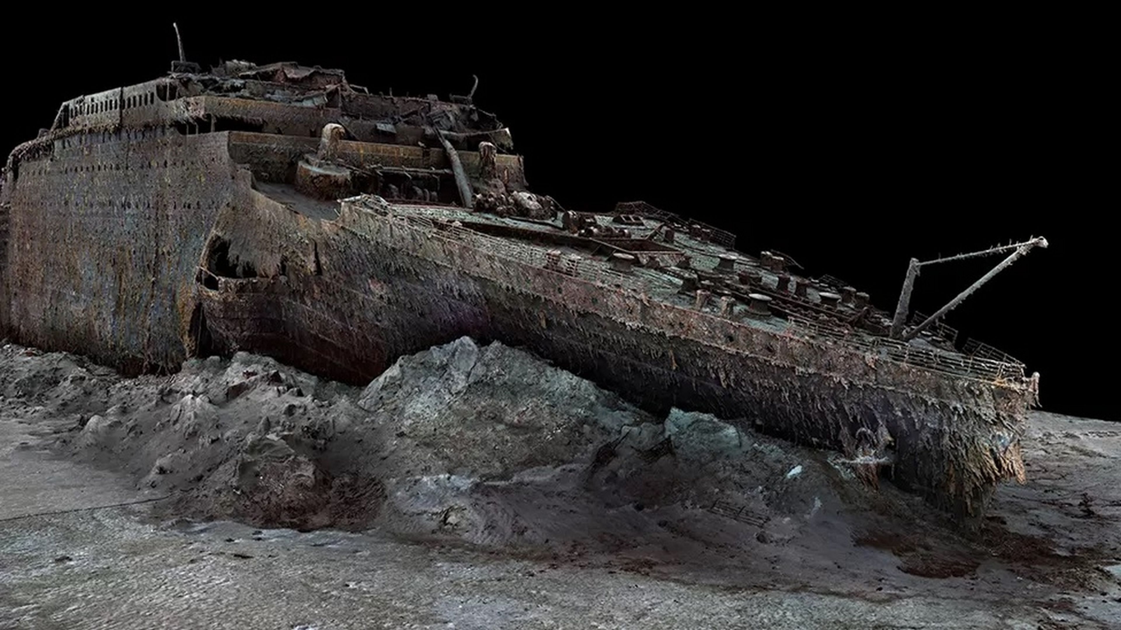 Un escaneado digital a tamaño real hecho con 70.000 fotos muestra el Titanic hundido como nunca lo has visto