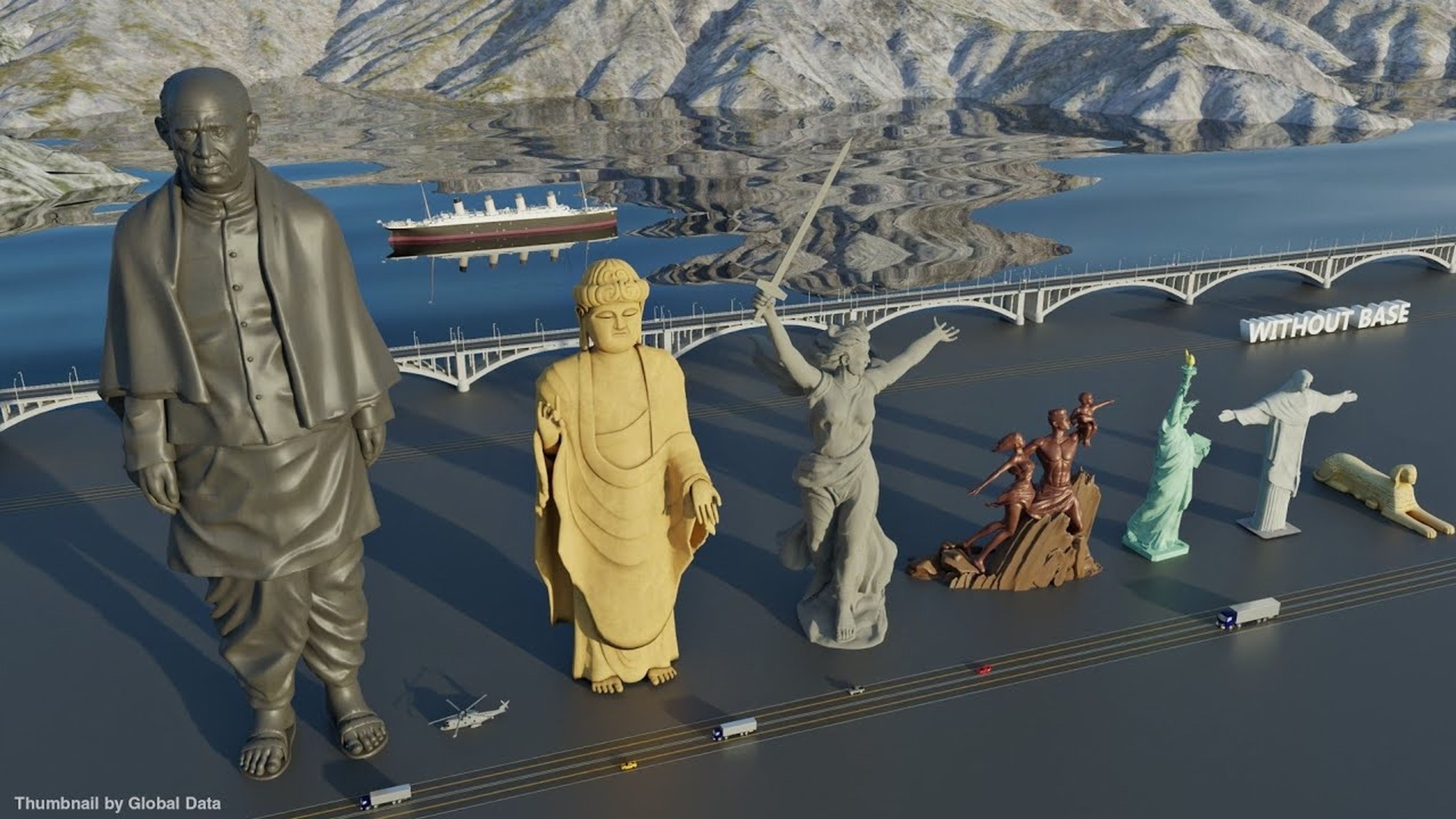 La Estatua de la Libertad es un juguete al lado de las 60 estatuas más altas del mundo, cara a cara (vídeo)
