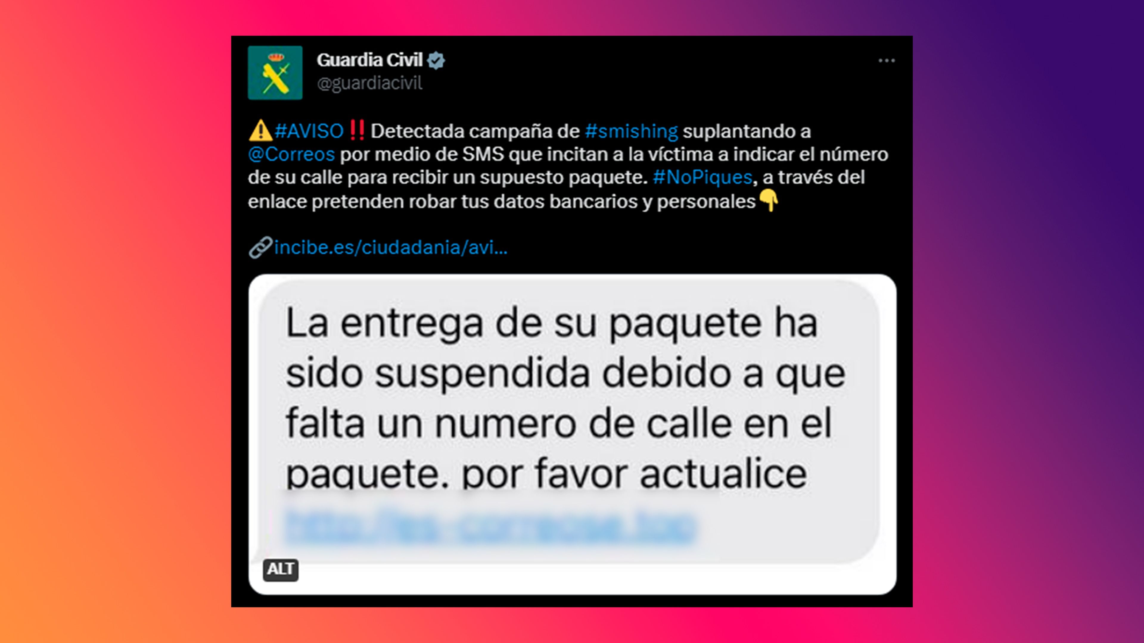 La Guardia Civil avisa ante una nueva oleada de estafas: este SMS de Correos es falso
