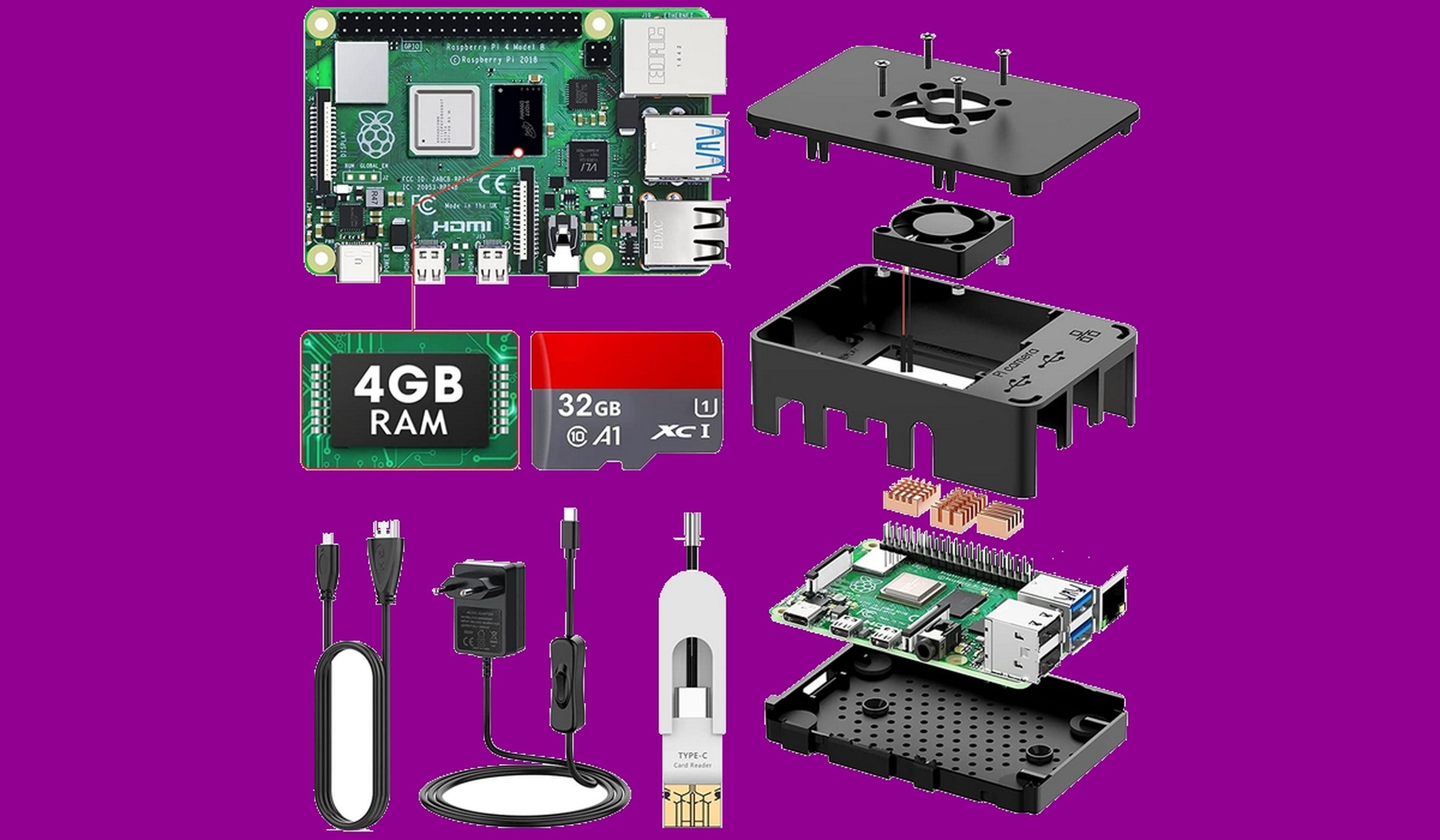Kits de iniciación Raspberry Pi 4 Model B