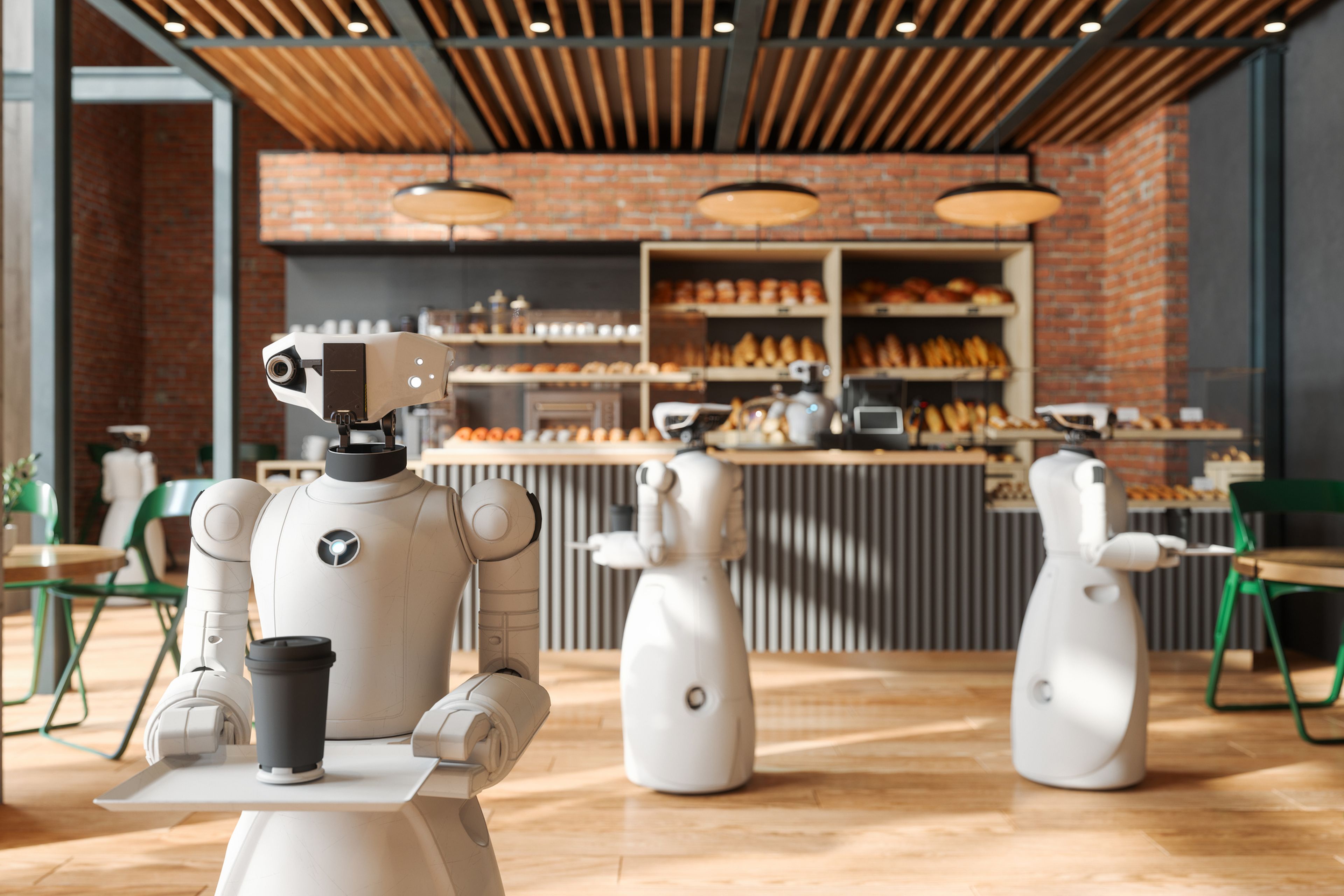 Robots camareros Inteligencia Artificial