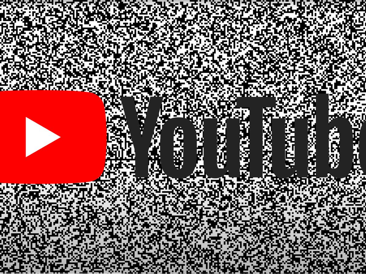 logotipo de youtube en blanco y negro