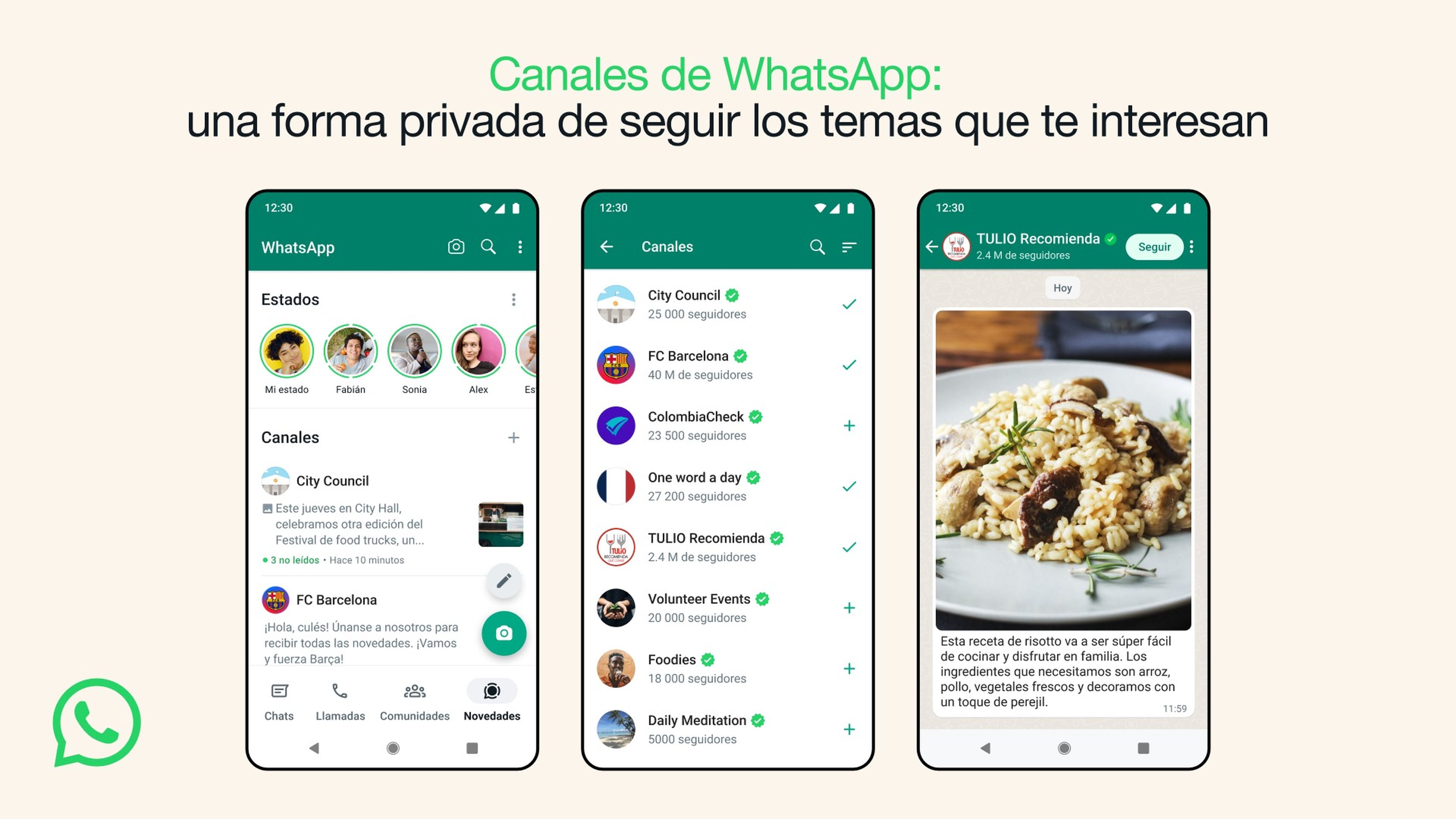 Los canales de WhatsApp son oficiales y así los puedes probar en tu móvil