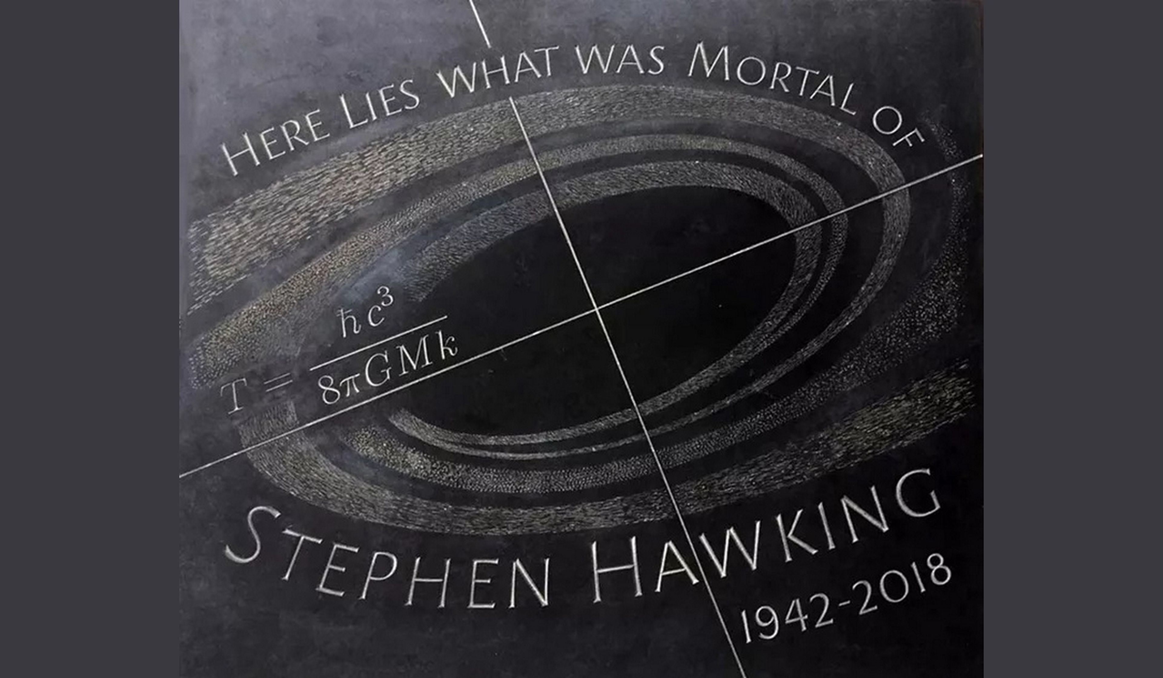 lápida de Stephen Hawking