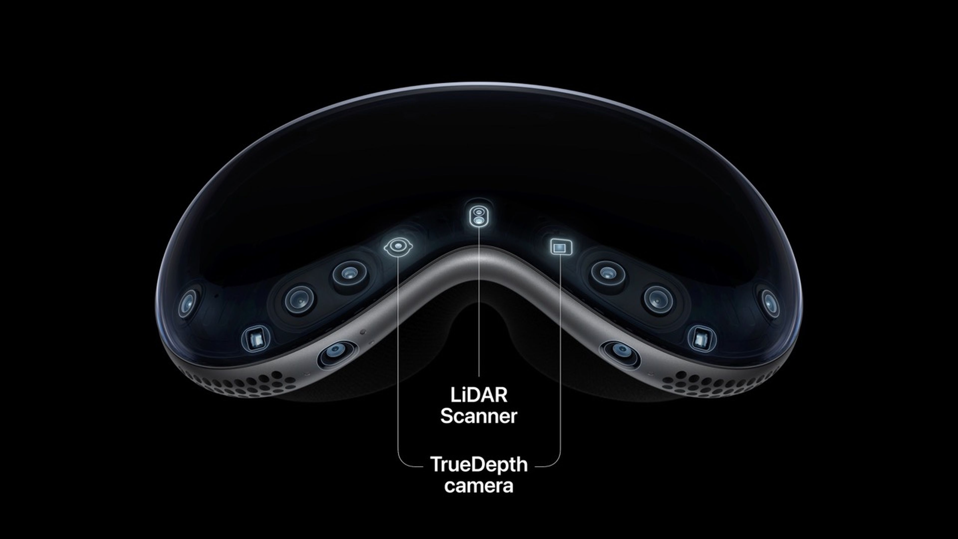 Apple Vision Pro sensors and cameras