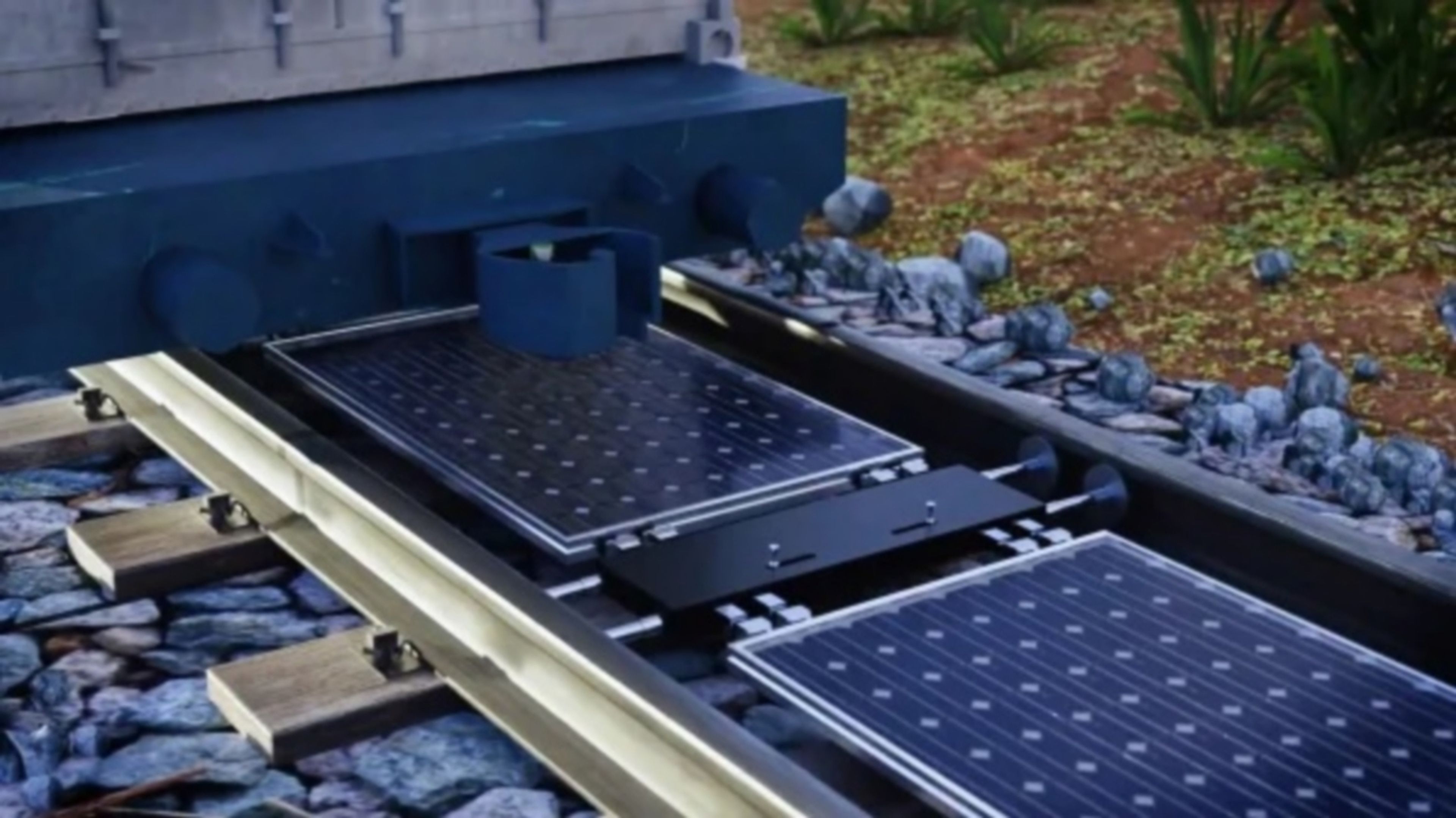 Suiza ha encontrado el lugar ideal para colocar paneles solares: en la vía del tren