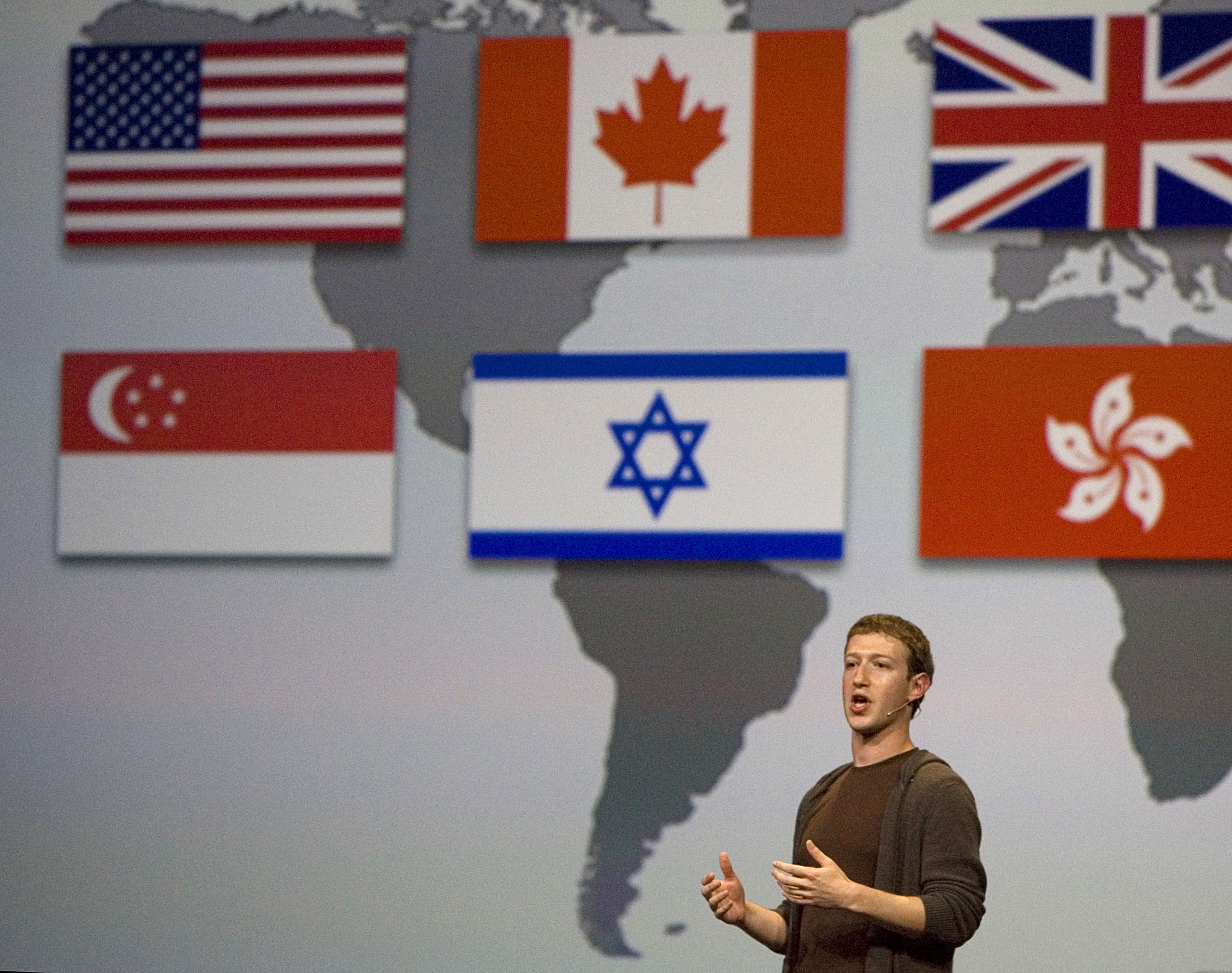 Zuckerberg, en un evento de Facebook en 2008.