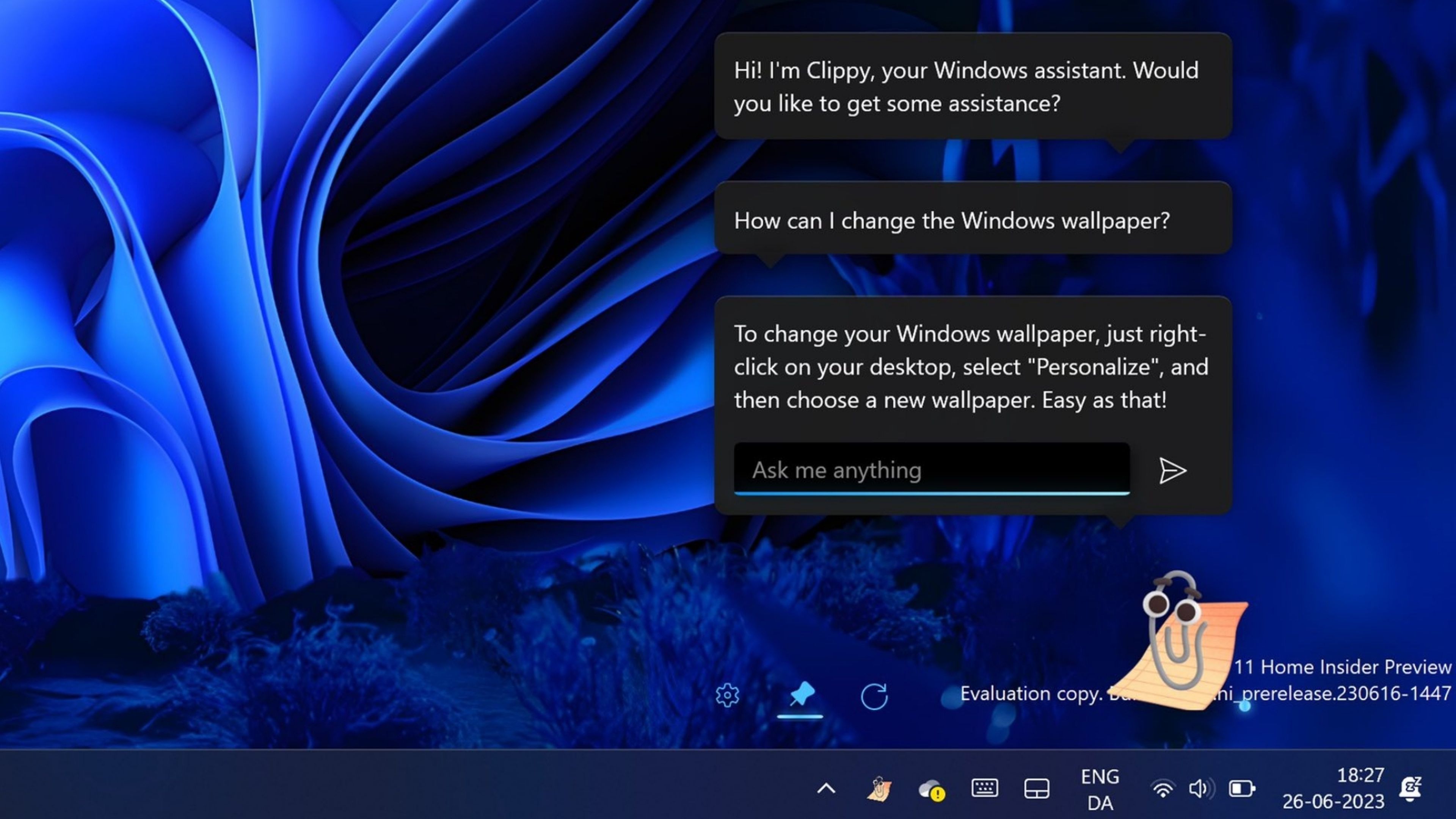Clippy regresa integrando ChatGPT para que puedas utilizarlo en Windows 11