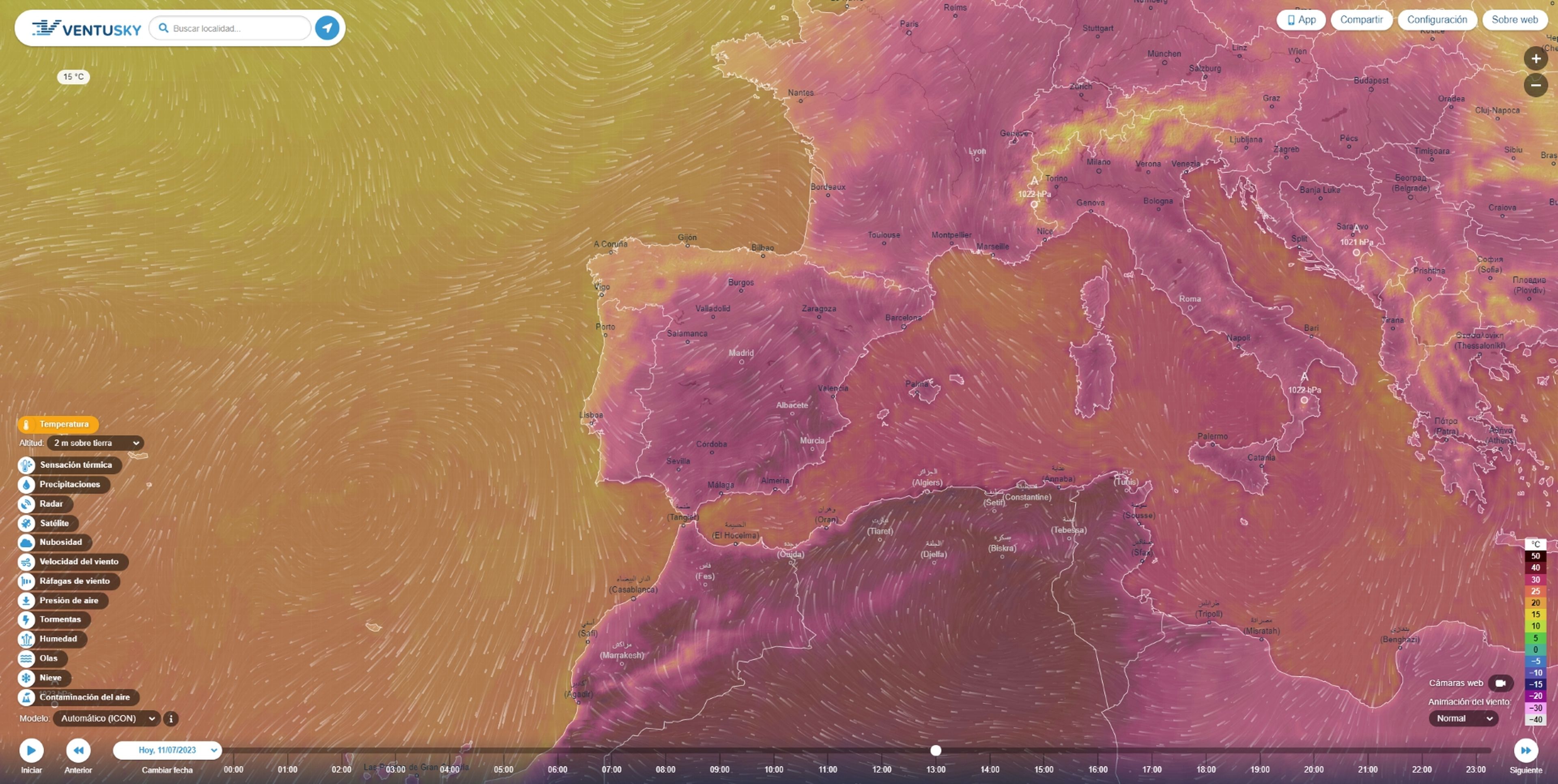 Dónde está golpeando más la ola de calor en España: el mapa que lo revela
