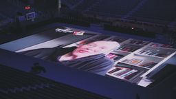La FIBA presenta en Madrid una cancha de baloncesto que es una pantalla LED