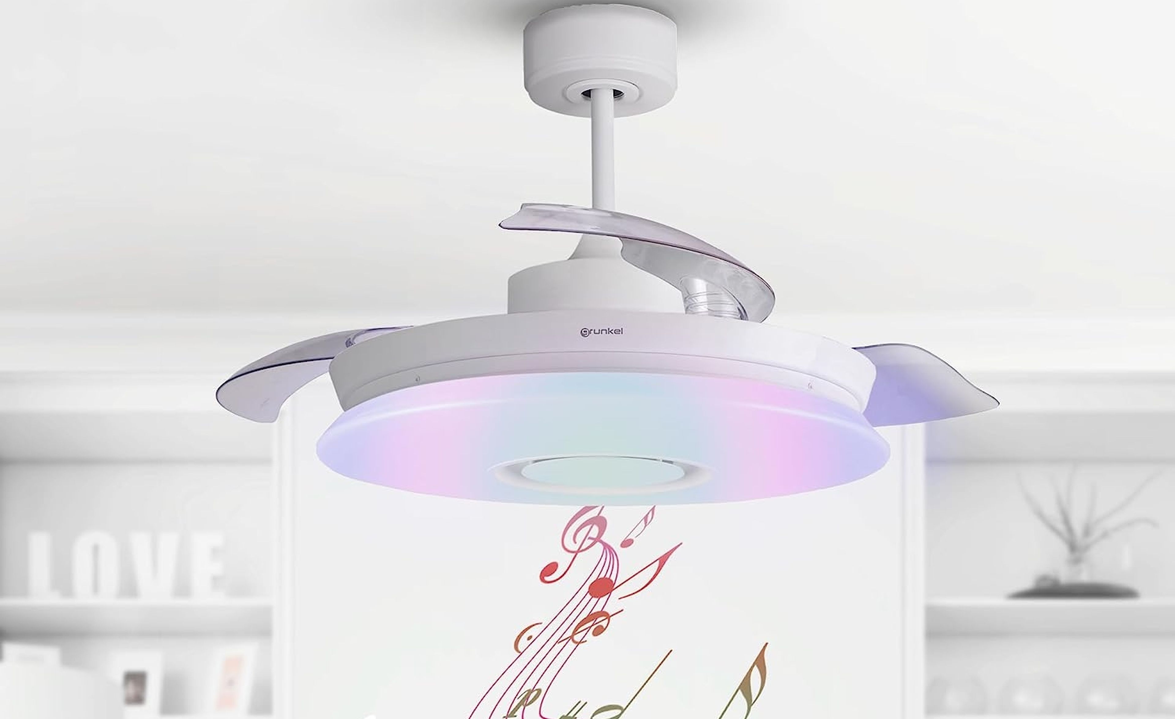 Grunkel ceiling fan with music