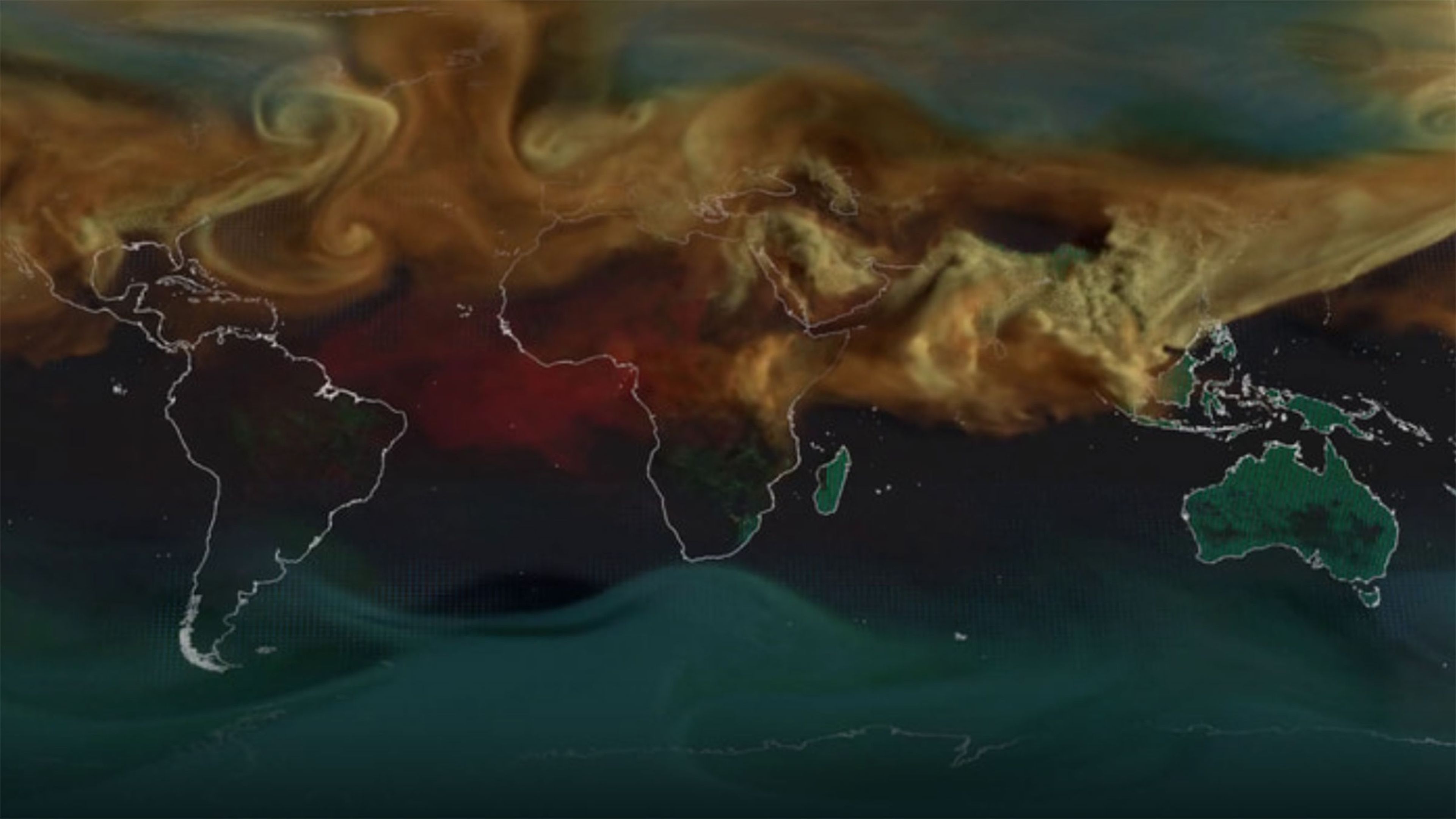 Este vídeo de la NASA muestra cómo se ven las emisiones de carbono por todo nuestro planeta