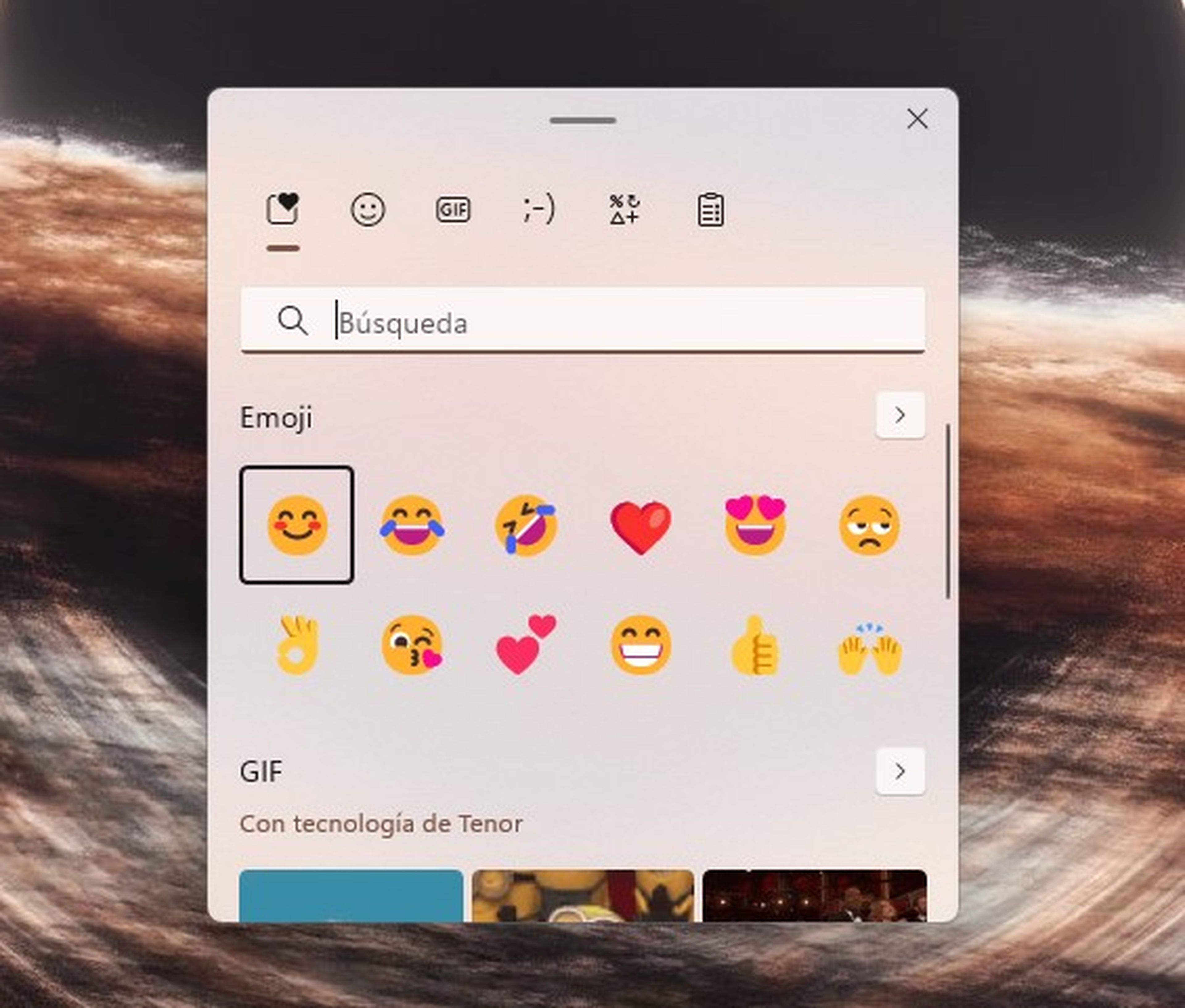 Emojis en Windows 11