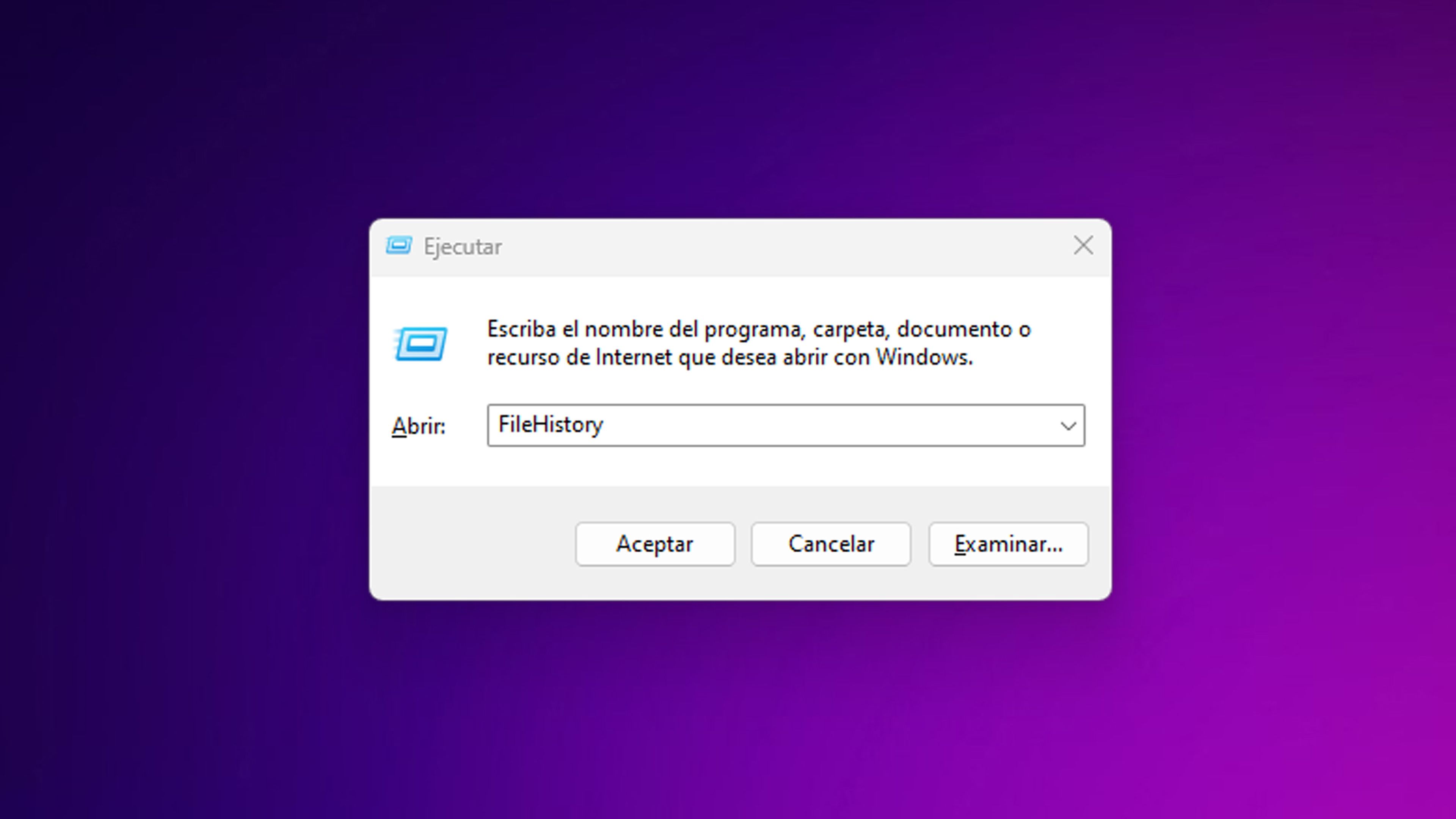 Historial de archivos en Windows 11
