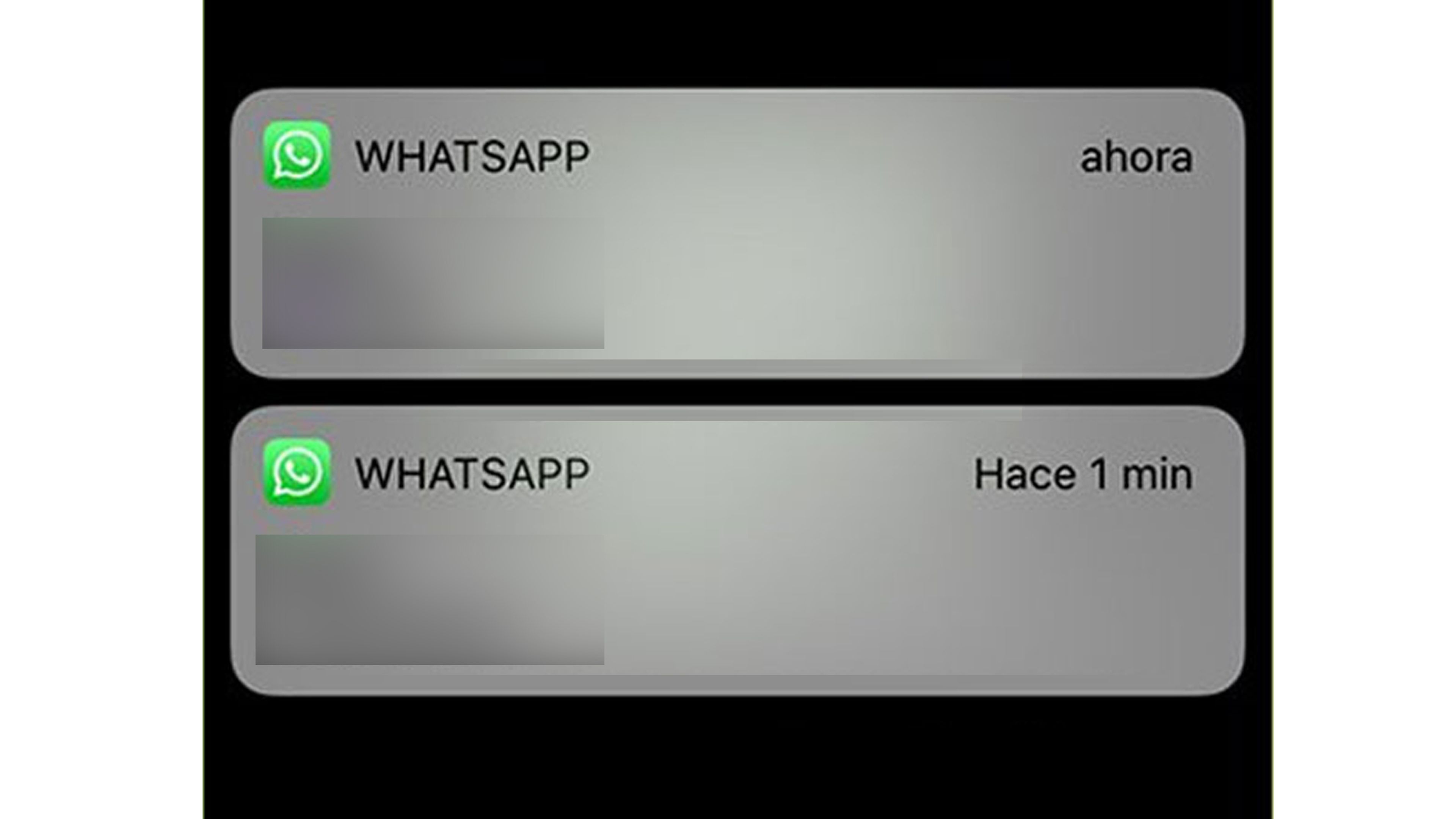 Mensajes de WhatsApp mediante la barra de notificaciones
