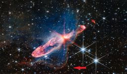 El telescopio James Webb encuentra una galaxia con forma de interrogación