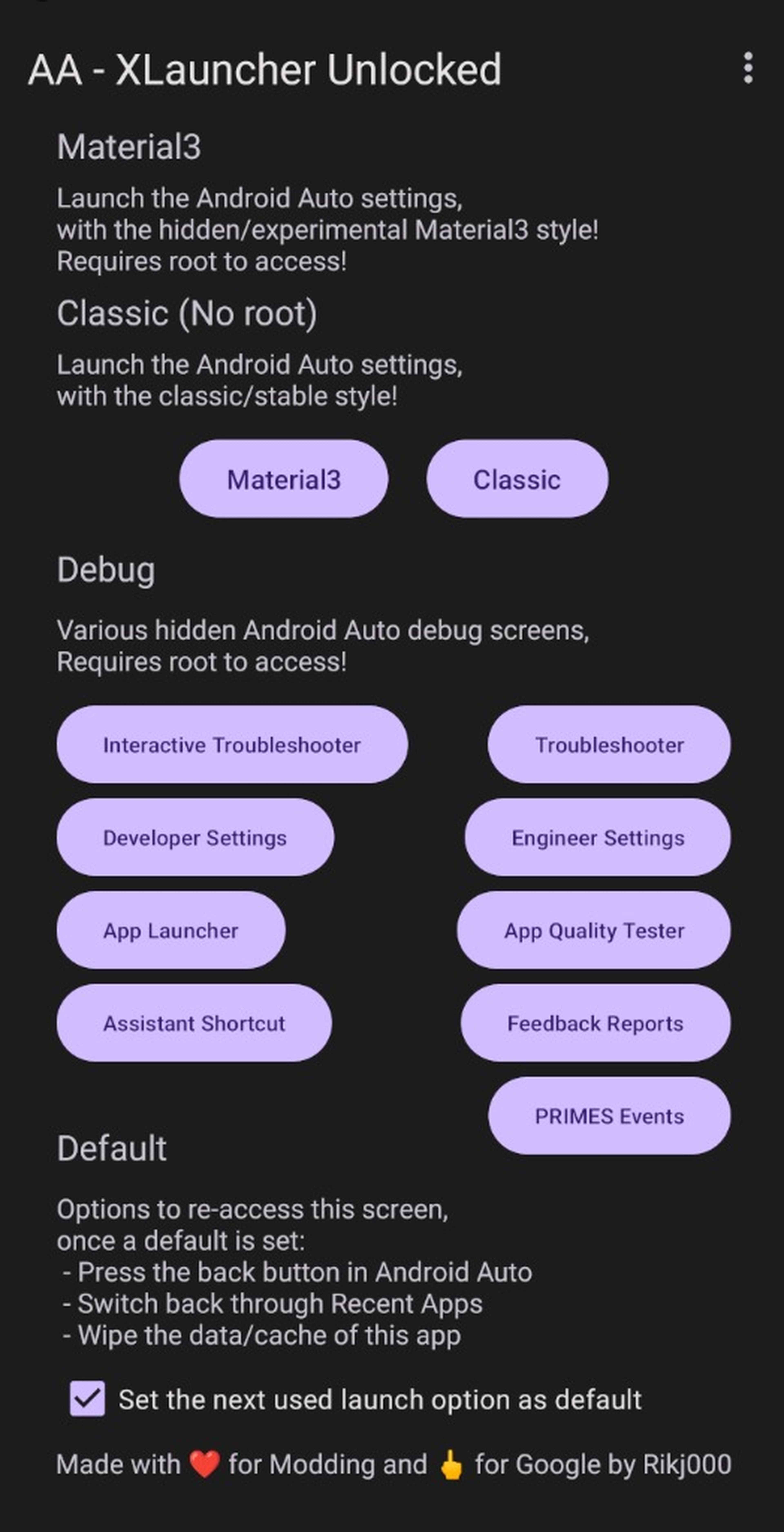 Android Auto XLauncher Unlocked