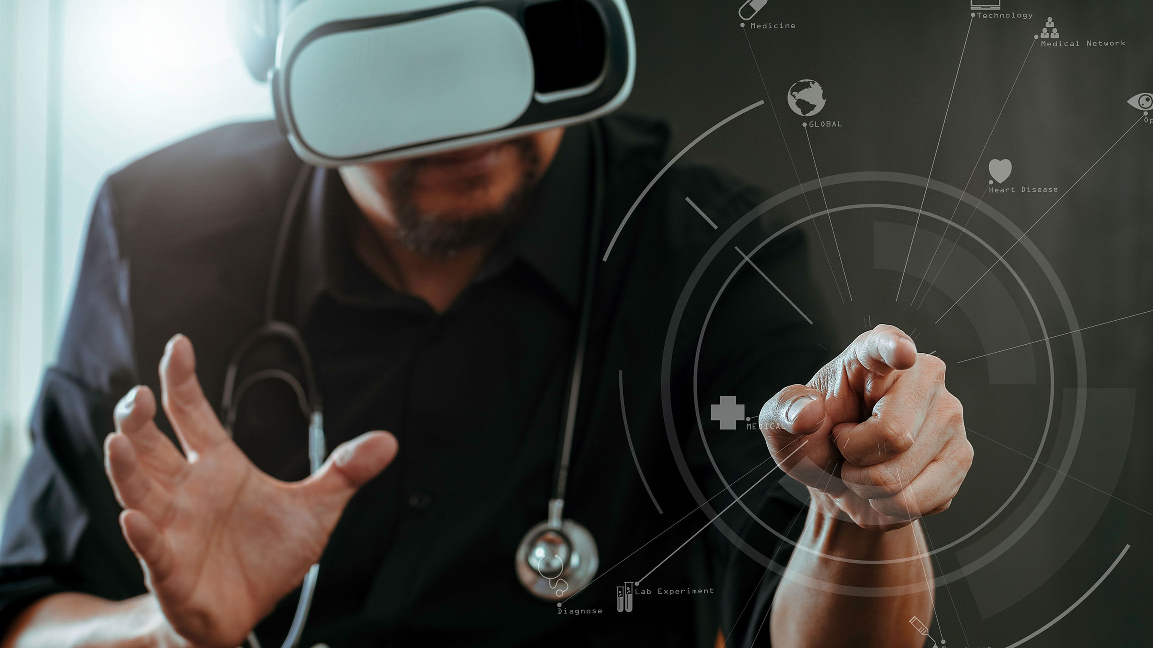 Médico por realidad virtual