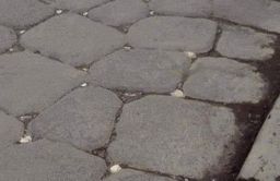 Muchas calzadas romanas tienen unas rocas blancas entre las piedras: no imaginas su utilidad