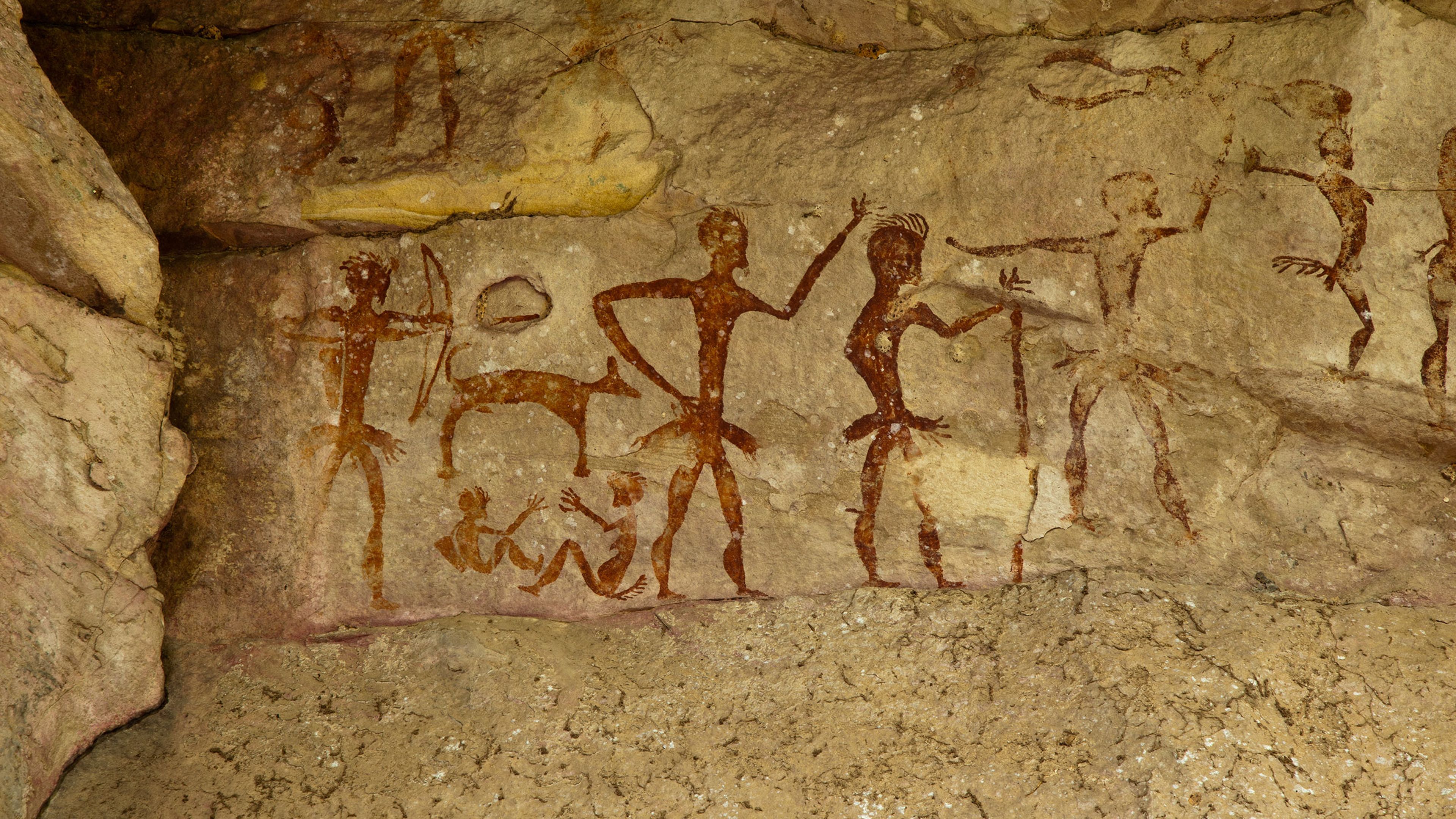 Pintura arqueológica prehistórica