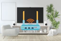 Router on TV