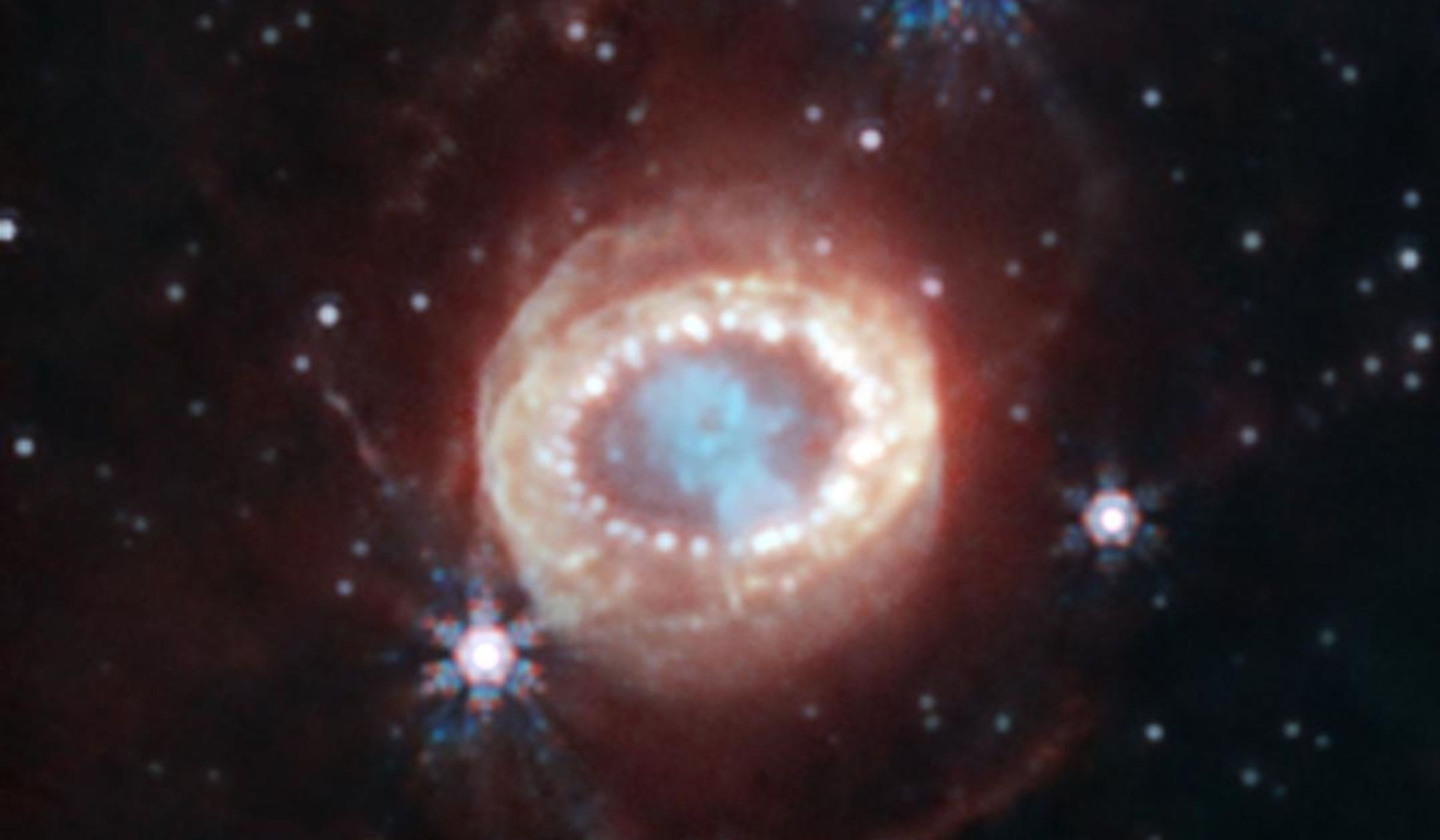 Webb’s NIRCam (Near-Infrared Camera) captured this detailed image of SN 1987A (Supernova 1987A) NASA
