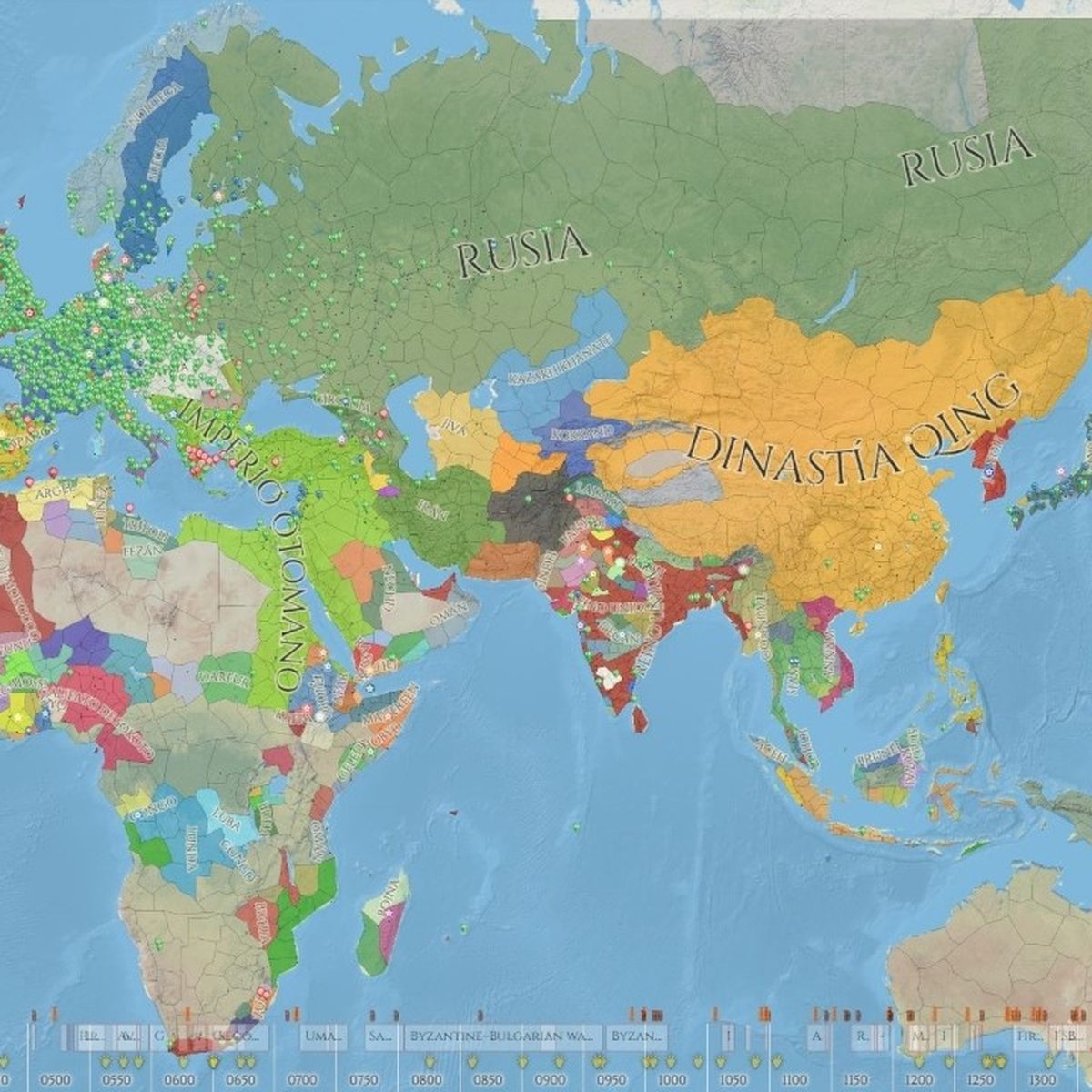 Este mapa interactivo muestra las fronteras del planeta desde hace más de  100.000 años